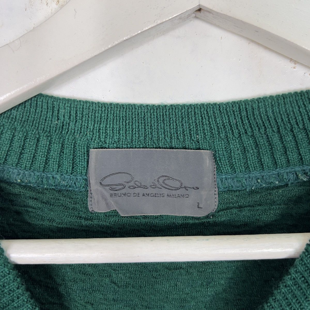 Aran Isles Knitwear × Homespun Knitwear 🔥 VINTAGE BRUNO DE ANGELIS MILANO PRINTED KNITWEAR Size US L / EU 52-54 / 3 - 8 Thumbnail