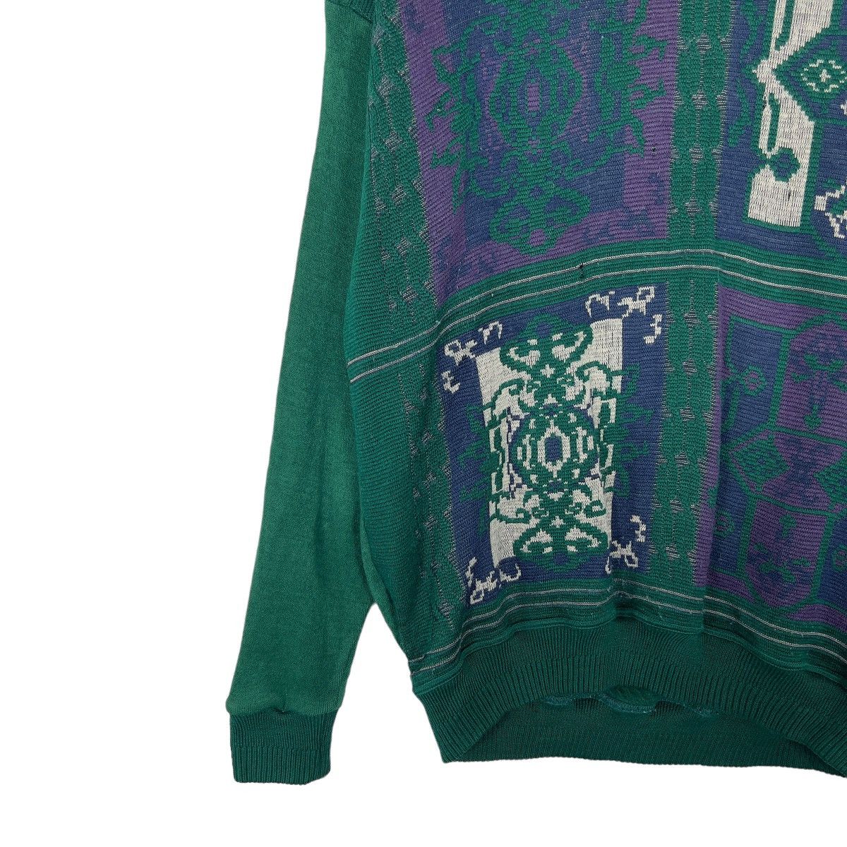 Aran Isles Knitwear × Homespun Knitwear 🔥 VINTAGE BRUNO DE ANGELIS MILANO PRINTED KNITWEAR Size US L / EU 52-54 / 3 - 4 Thumbnail