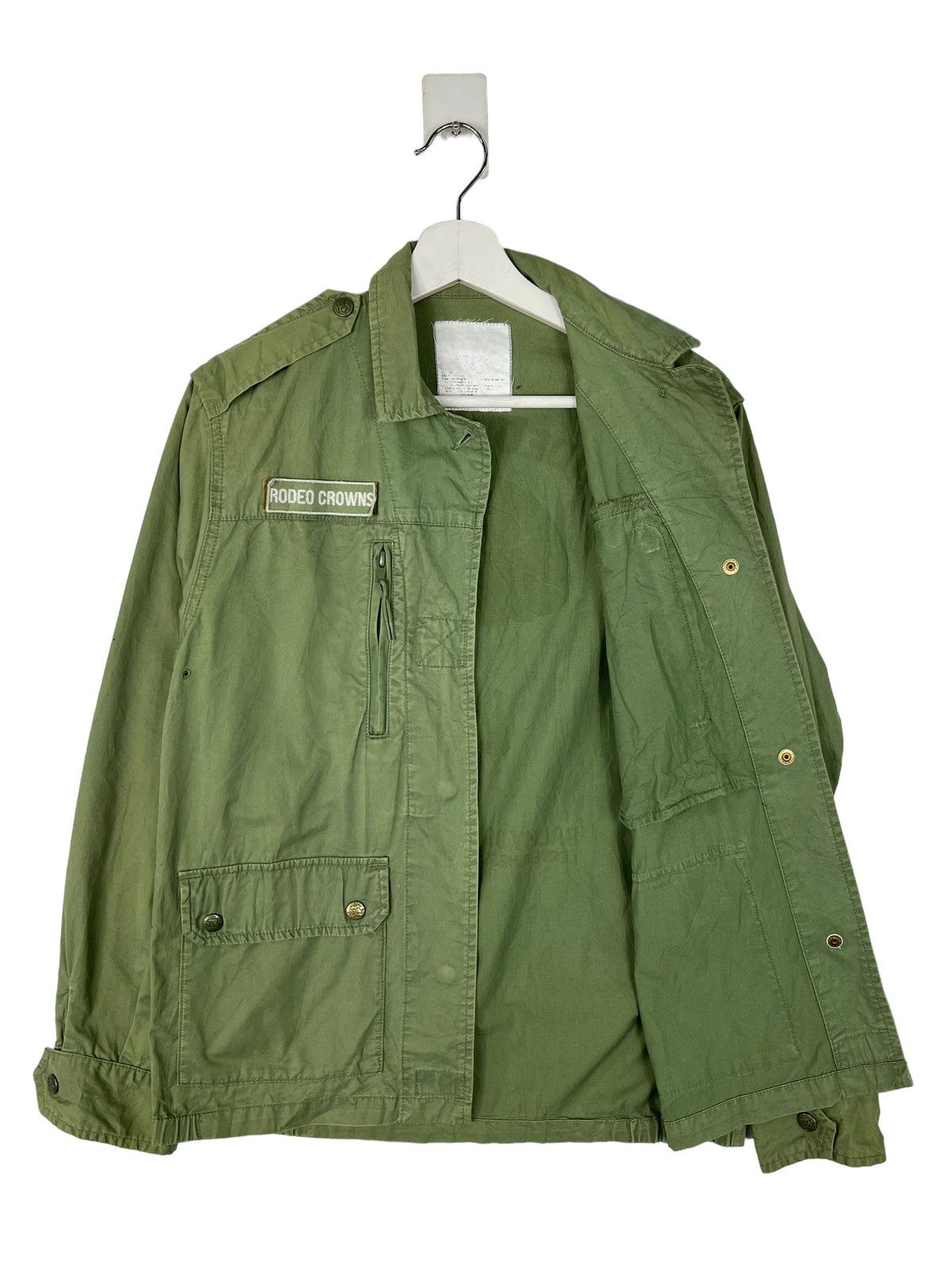 Hysteric Glamour × Japanese Brand 🔥 RODEO CROWNS BALMY DAYS SHUFFLE TAPE MILITARY JACKET Size US S / EU 44-46 / 1 - 7 Thumbnail