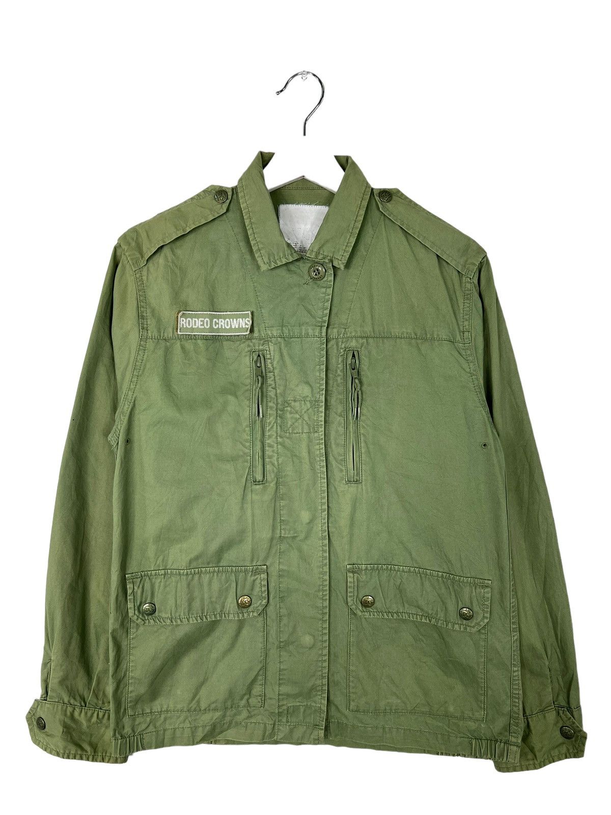 Hysteric Glamour × Japanese Brand 🔥 RODEO CROWNS BALMY DAYS SHUFFLE TAPE MILITARY JACKET Size US S / EU 44-46 / 1 - 6 Thumbnail