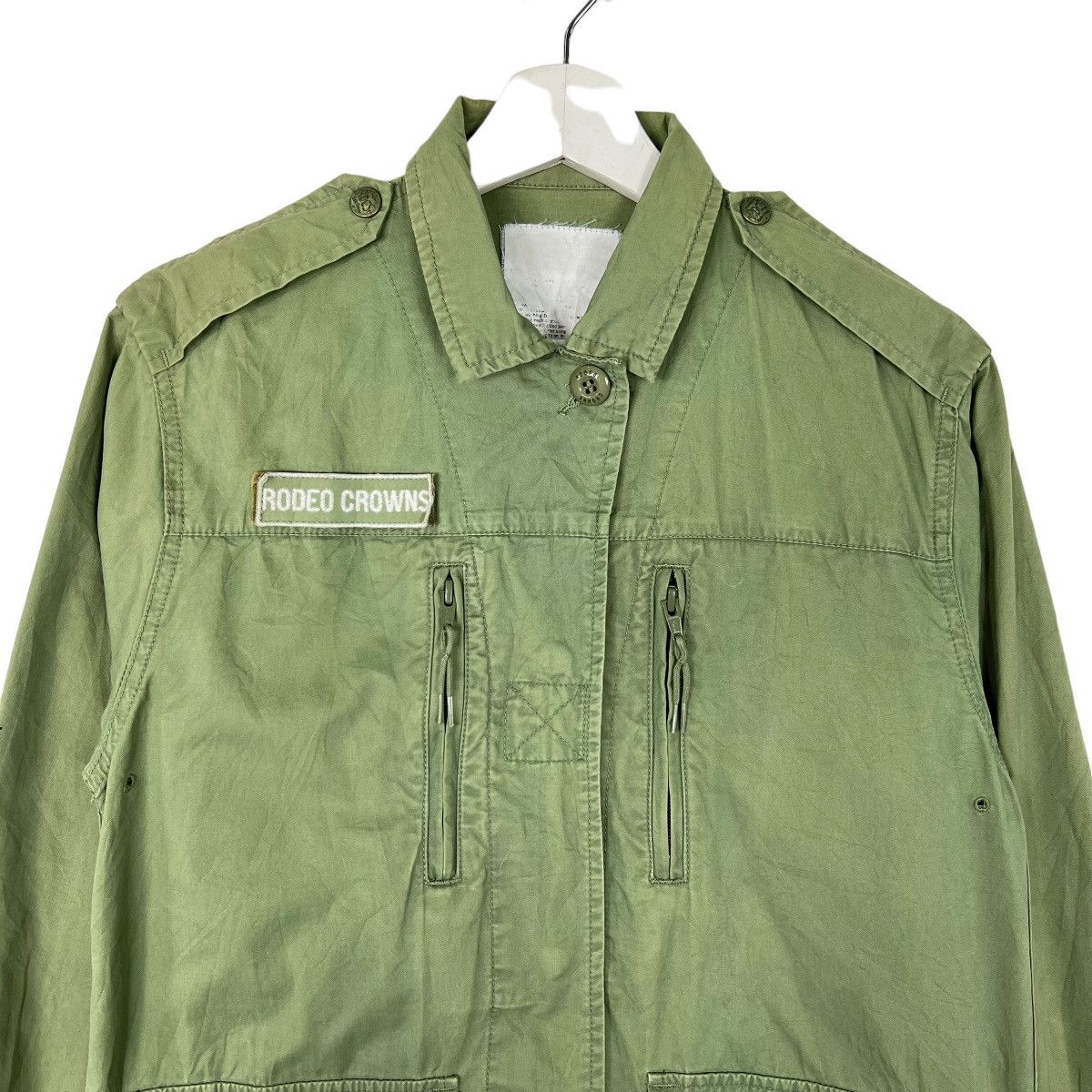 Hysteric Glamour × Japanese Brand 🔥 RODEO CROWNS BALMY DAYS SHUFFLE TAPE MILITARY JACKET Size US S / EU 44-46 / 1 - 4 Thumbnail