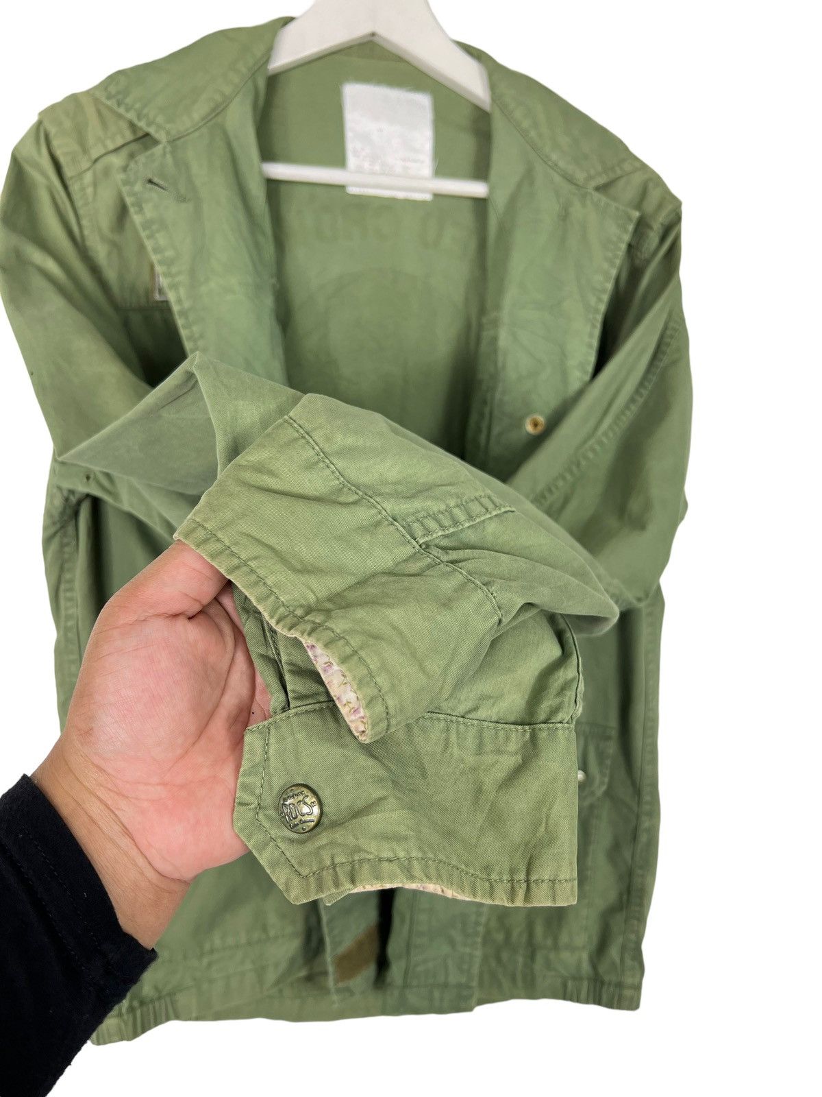 Hysteric Glamour × Japanese Brand 🔥 RODEO CROWNS BALMY DAYS SHUFFLE TAPE MILITARY JACKET Size US S / EU 44-46 / 1 - 9 Thumbnail