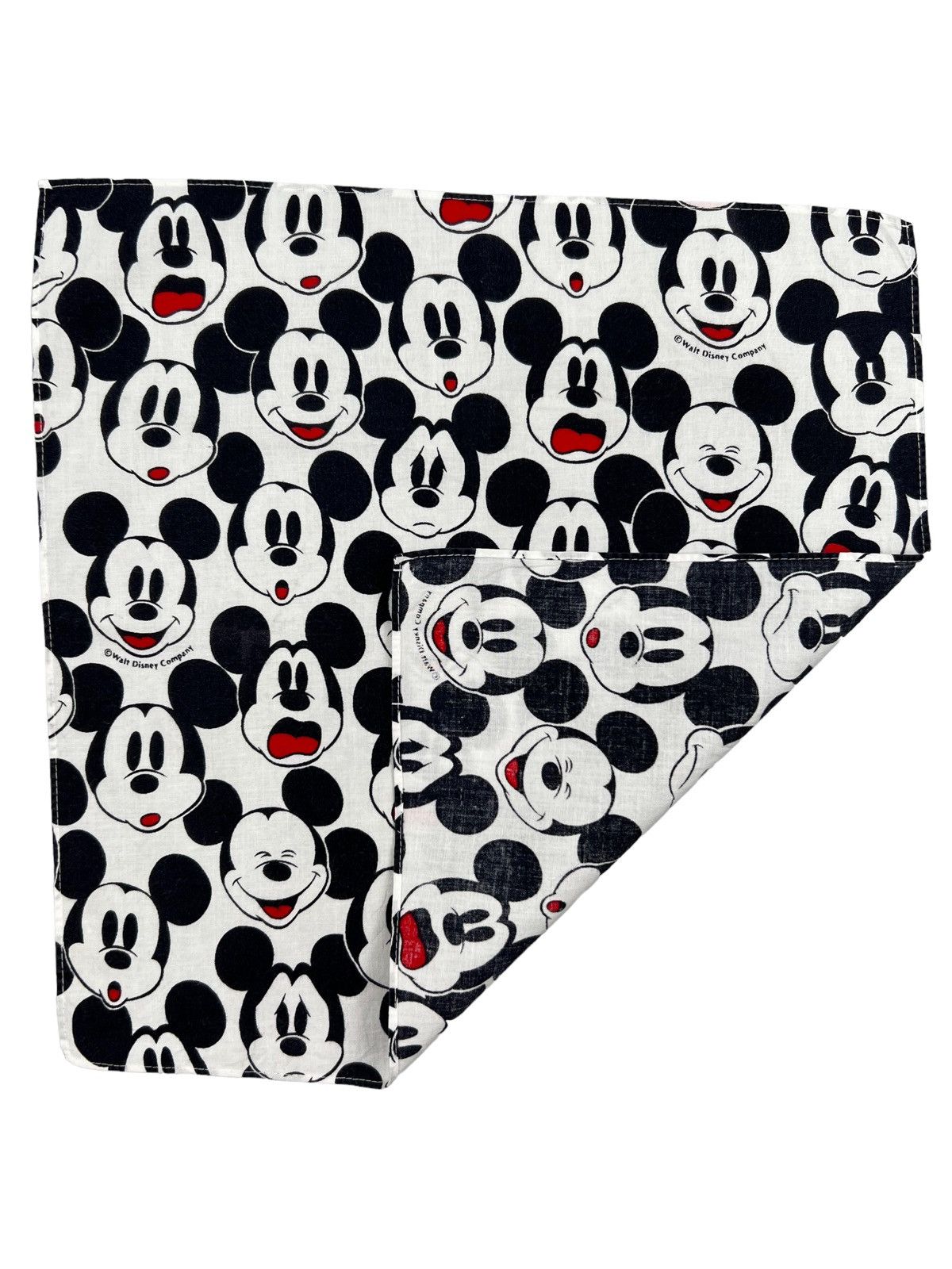 Disney Mickey Mouse Handkerchief Neckerchief Bandana Pocketsquare Size ONE SIZE - 3 Thumbnail