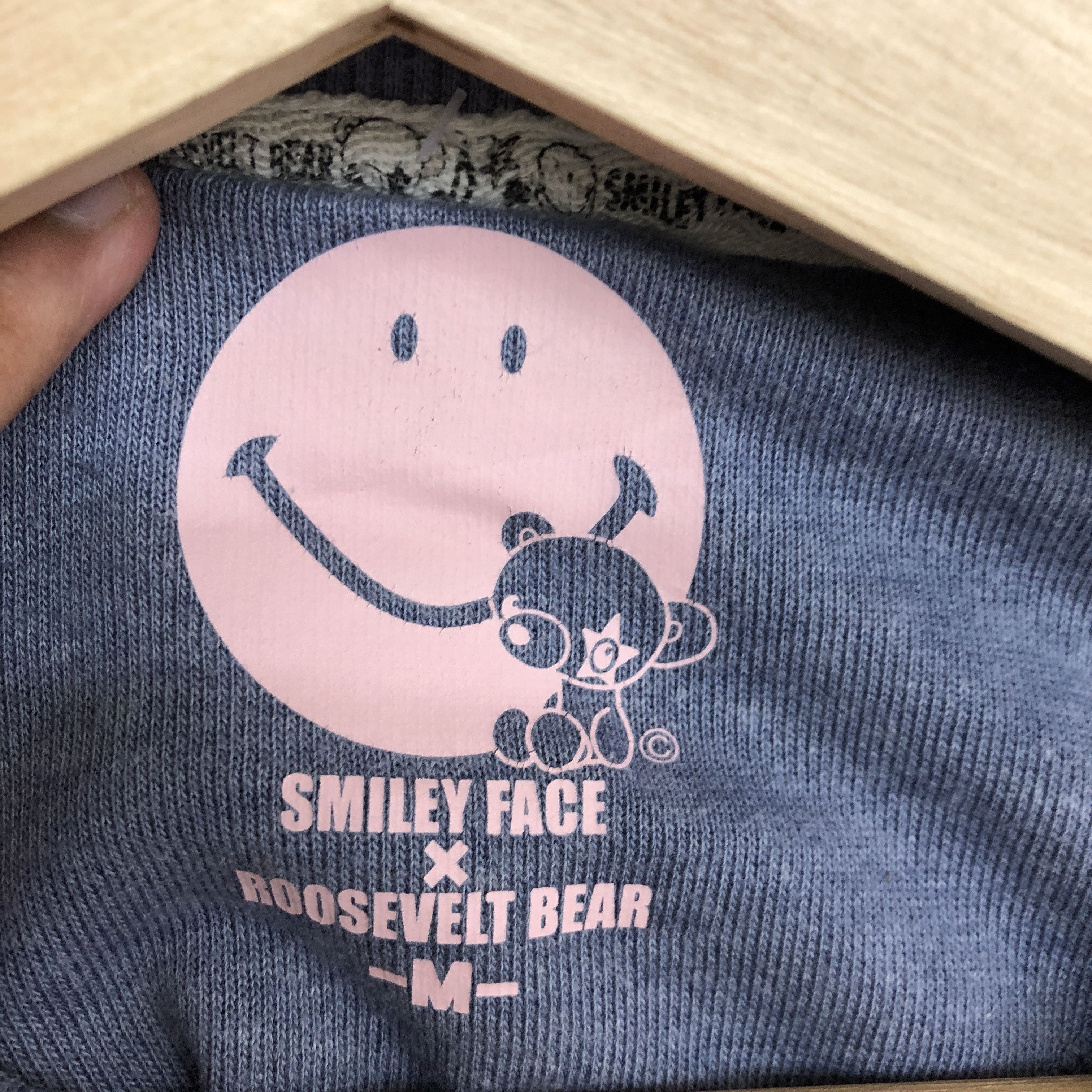 Japanese Brand × Vintage Smiley Face X Roosevelt Bear T Shirt alike Kapital Tees Size US S / EU 44-46 / 1 - 4 Thumbnail