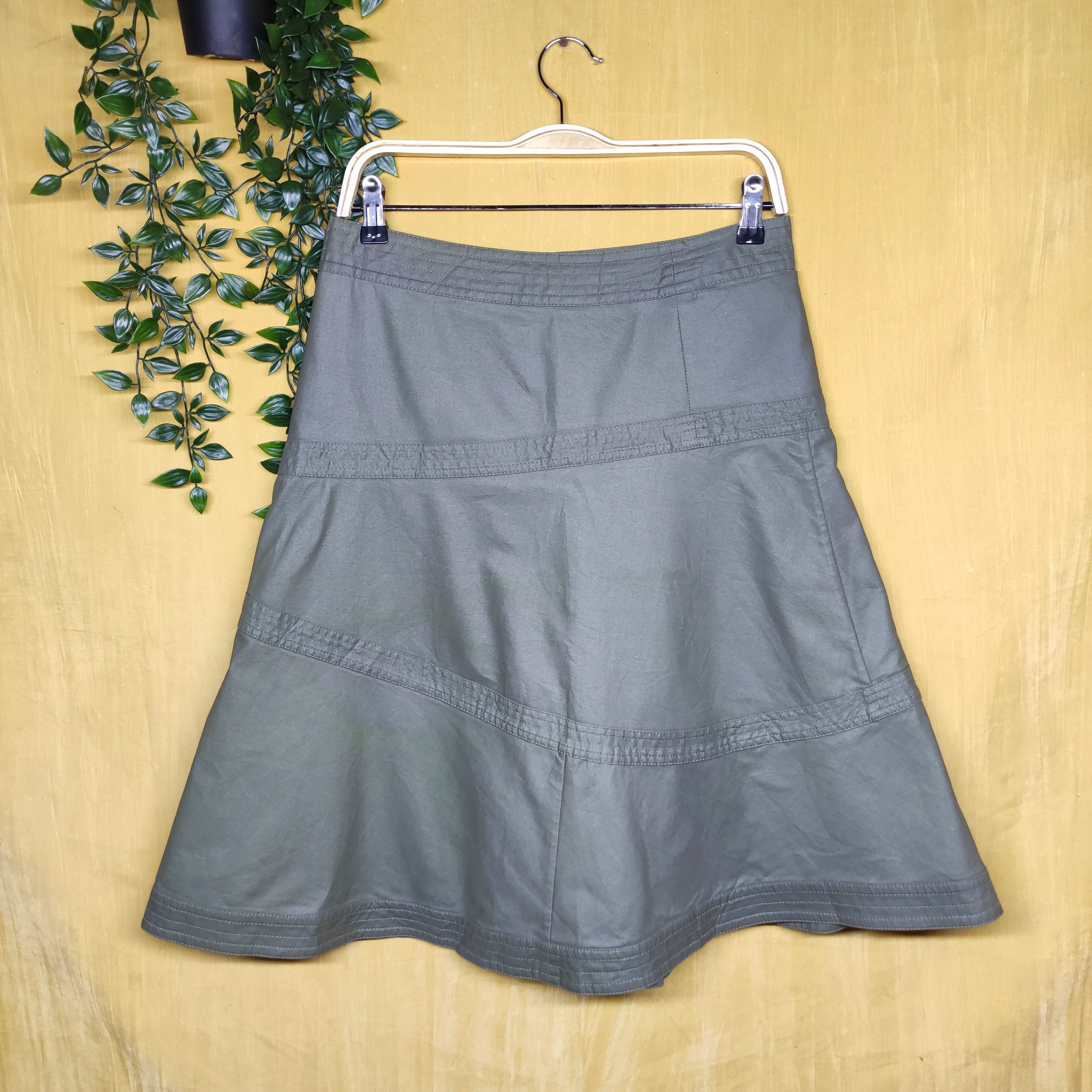 Tsumori Chisato A7 IsseyMiyake Tsumori Chisato Wax jean skirt Size 31" - 2 Thumbnail