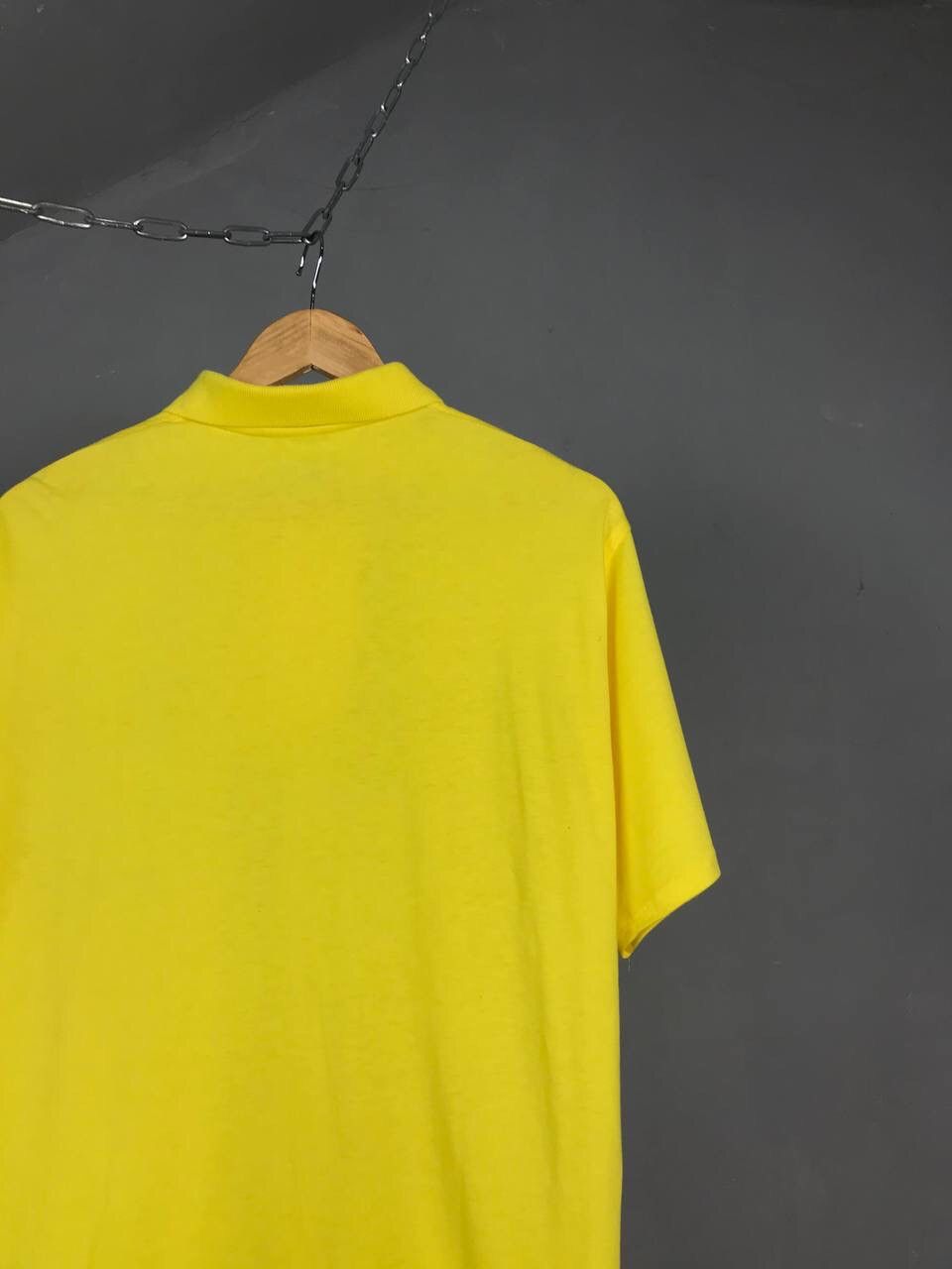 Vintage Adidas Take Off yellow vintage streetwear polo tee Size US L / EU 52-54 / 3 - 6 Thumbnail