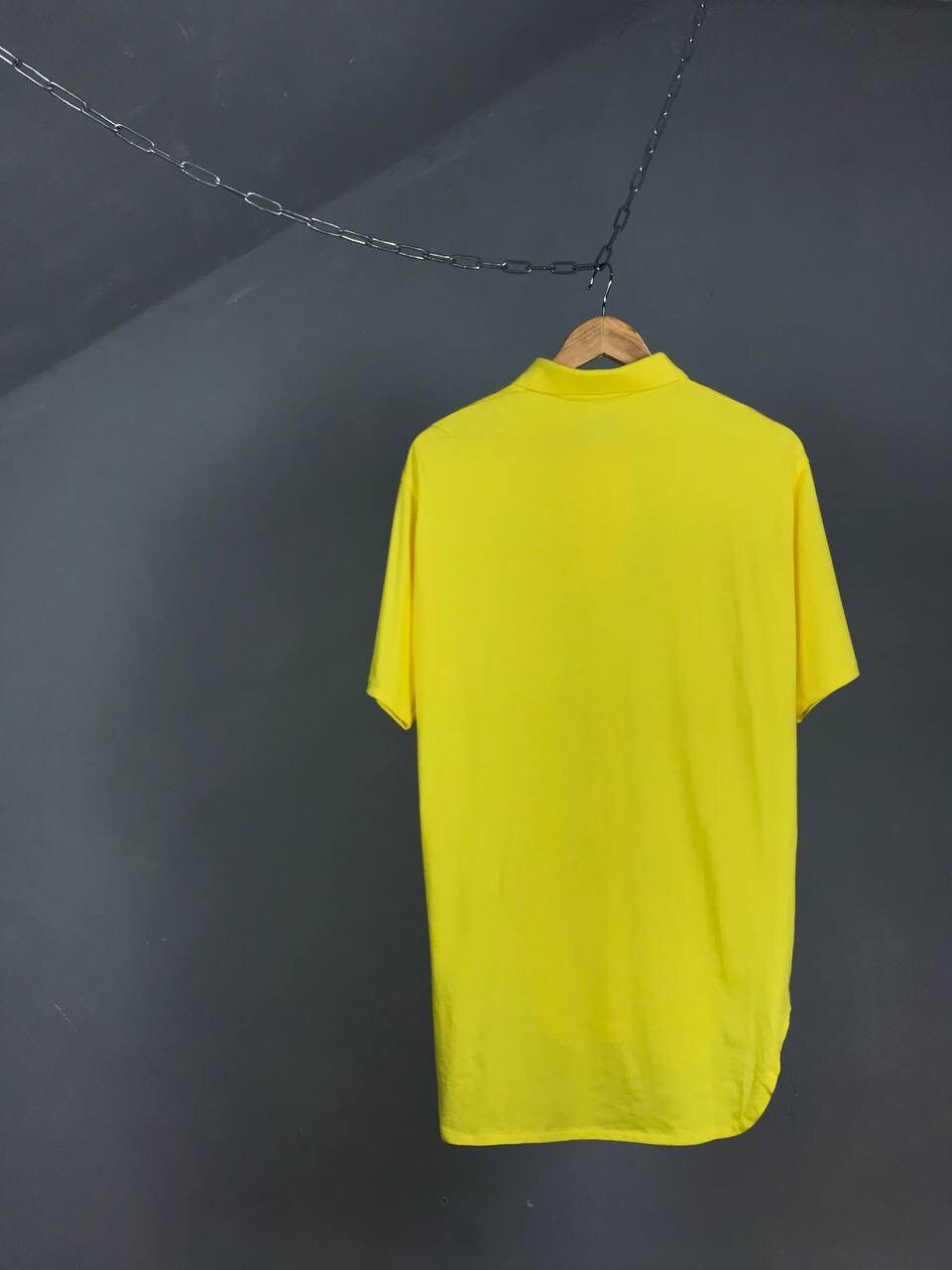Vintage Adidas Take Off yellow vintage streetwear polo tee Size US L / EU 52-54 / 3 - 5 Thumbnail