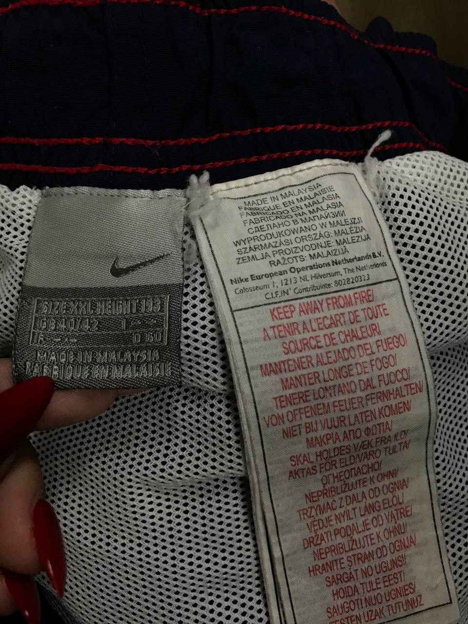 Nike × Vintage Nike swoosh streetwear vintage shorts Size US 38 / EU 54 - 3 Thumbnail