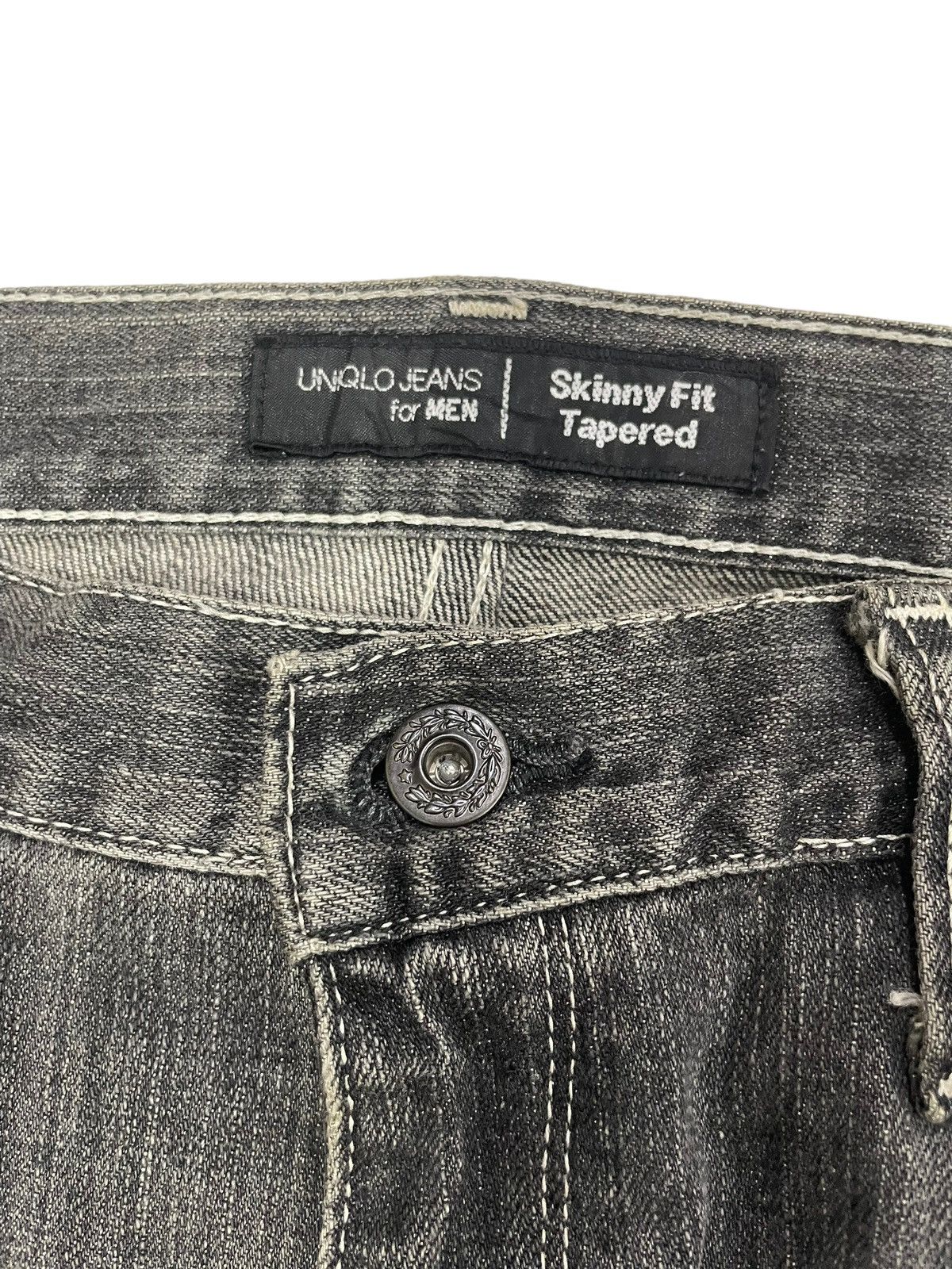 Japanese Brand Vintage Uniqlo Japan Faded Black Jeans Numbernine Style Size US 34 / EU 50 - 7 Thumbnail