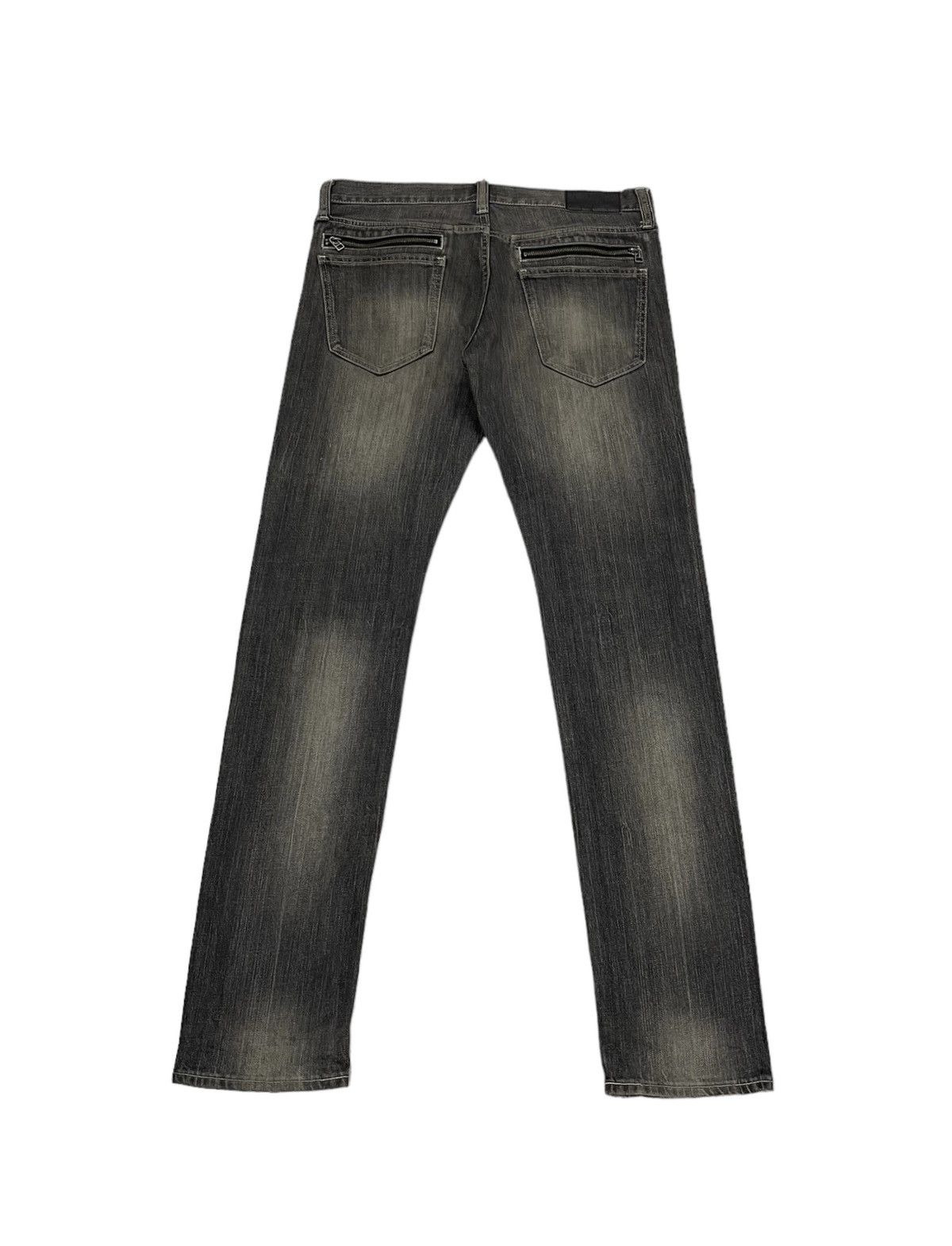 Japanese Brand Vintage Uniqlo Japan Faded Black Jeans Numbernine Style Size US 34 / EU 50 - 4 Thumbnail