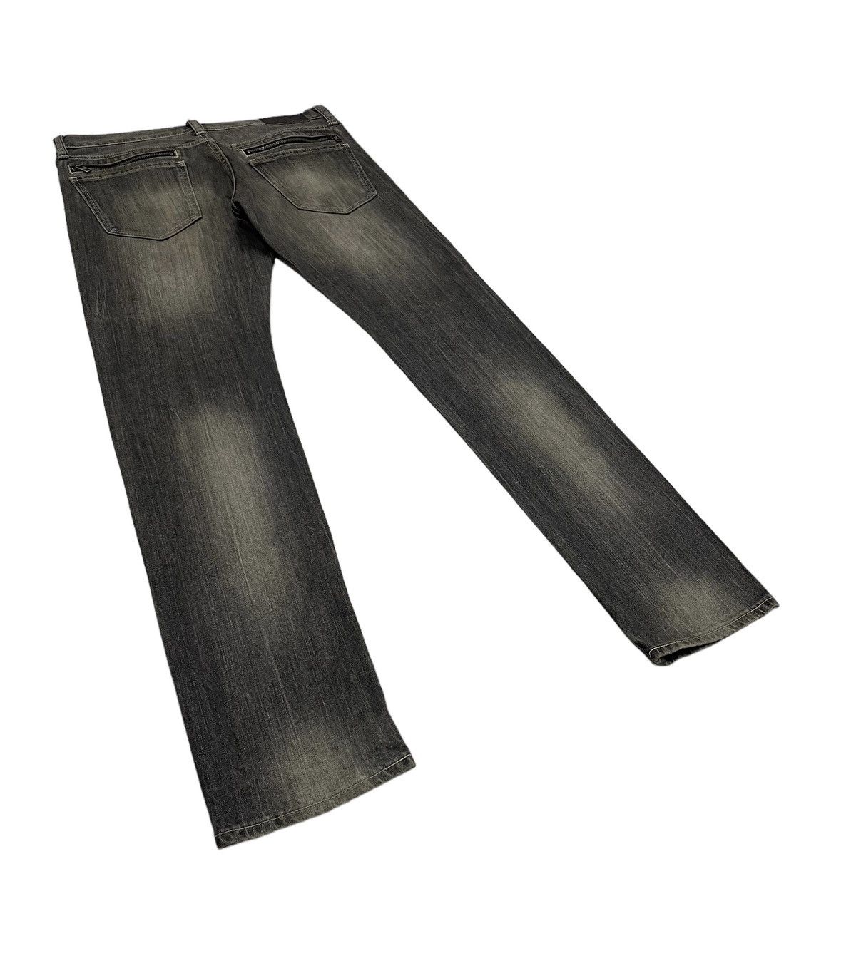 Japanese Brand Vintage Uniqlo Japan Faded Black Jeans Numbernine Style Size US 34 / EU 50 - 5 Thumbnail
