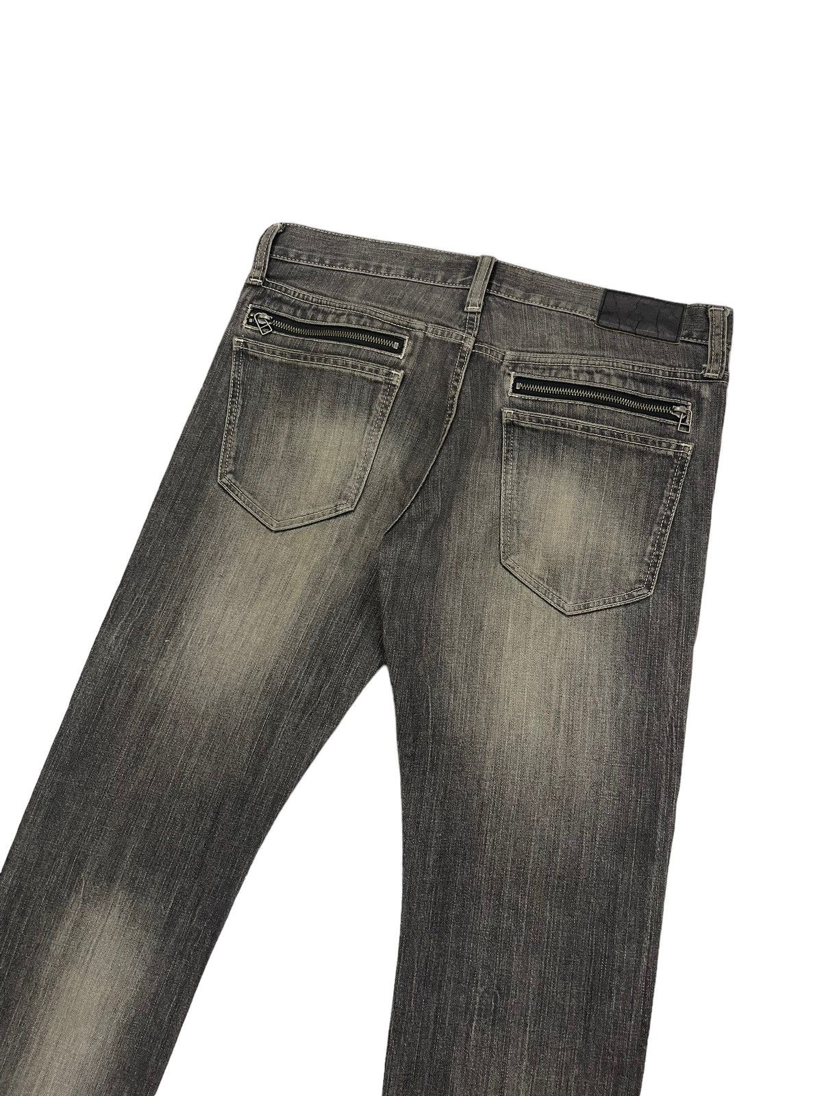 Japanese Brand Vintage Uniqlo Japan Faded Black Jeans Numbernine Style Size US 34 / EU 50 - 6 Thumbnail