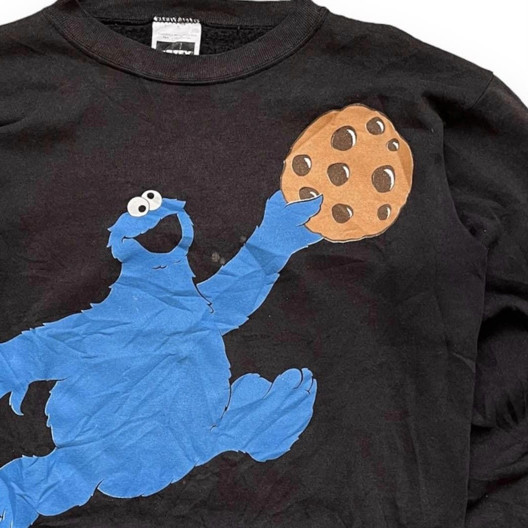 Vintage 90s Sesame Street Cookie Monster Sweatshirt Classic