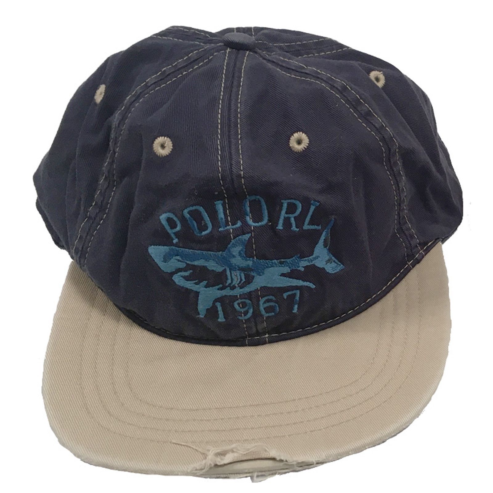 Polo Ralph Lauren NEW Polo Ralph Lauren Vintage Shark Baseball Hat! Distressed Size ONE SIZE - 1 Thumbnail
