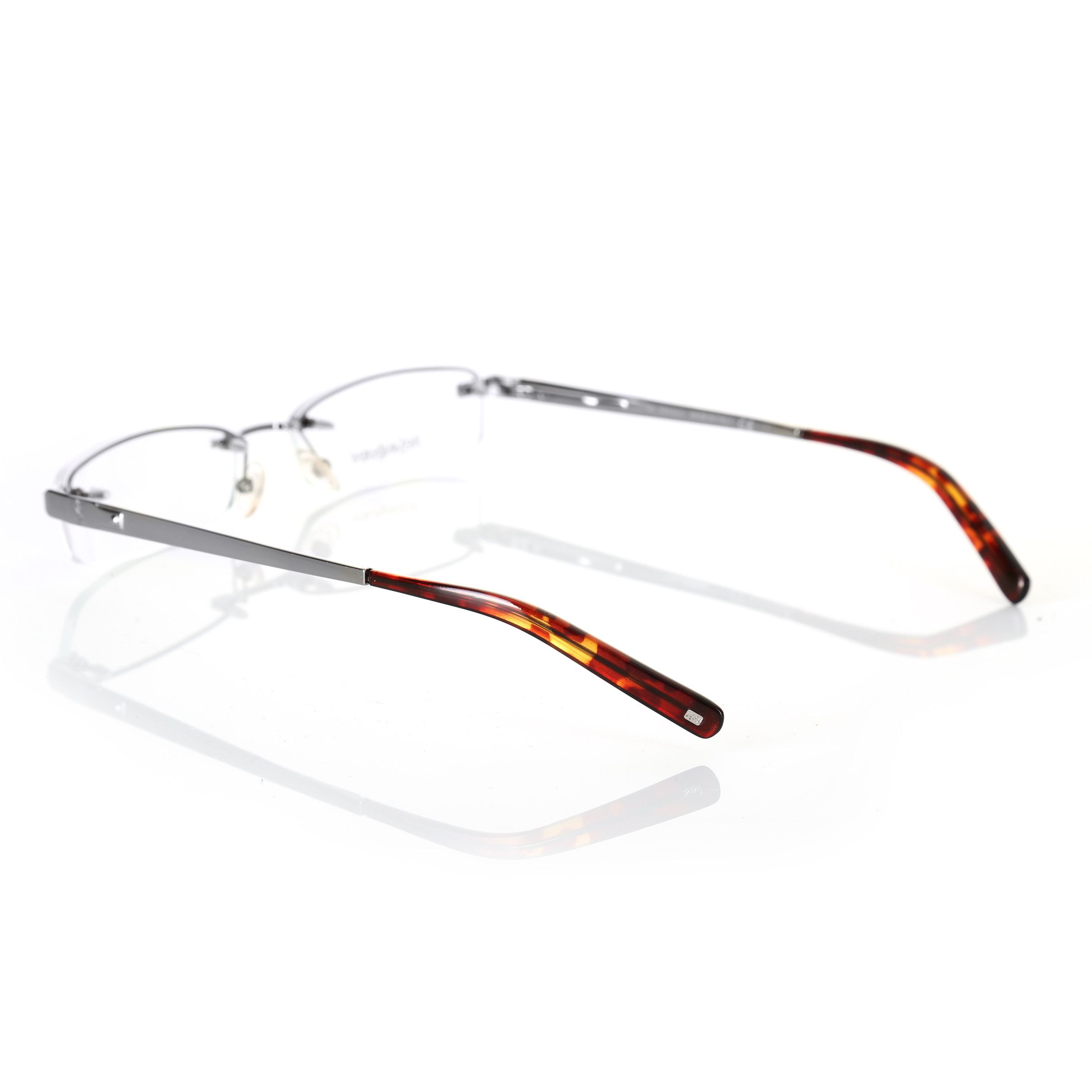 Yves Saint Laurent Yves Saint Laurent '90s Rimless Silver Rectangular Glasses Size ONE SIZE - 3 Thumbnail