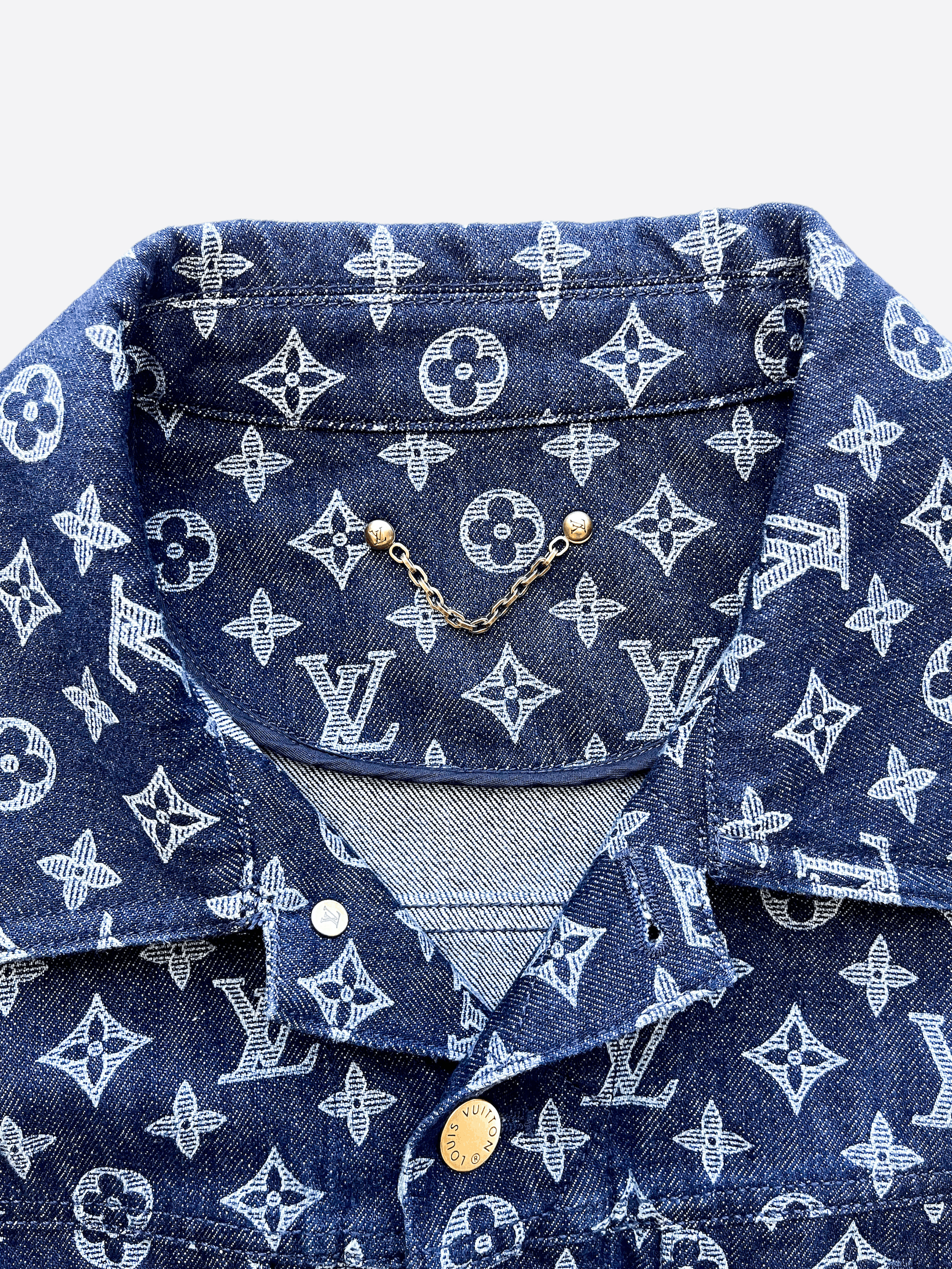 Louis Vuitton Louis Vuitton Kim Jones Monogram Denim Jacket Size US M / EU 48-50 / 2 - 3 Thumbnail