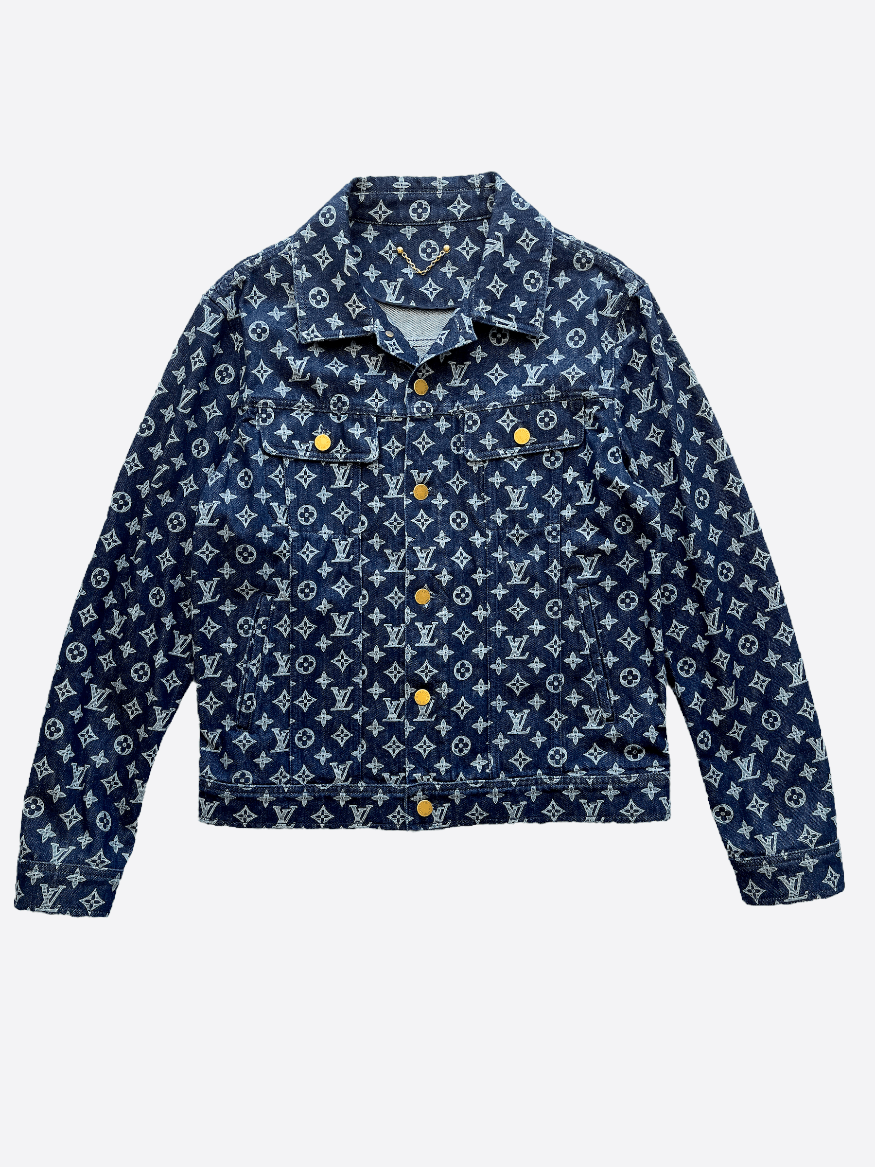 2019 Louis Vuitton men's Monogram Denim Jacket by Virgil Abloh For