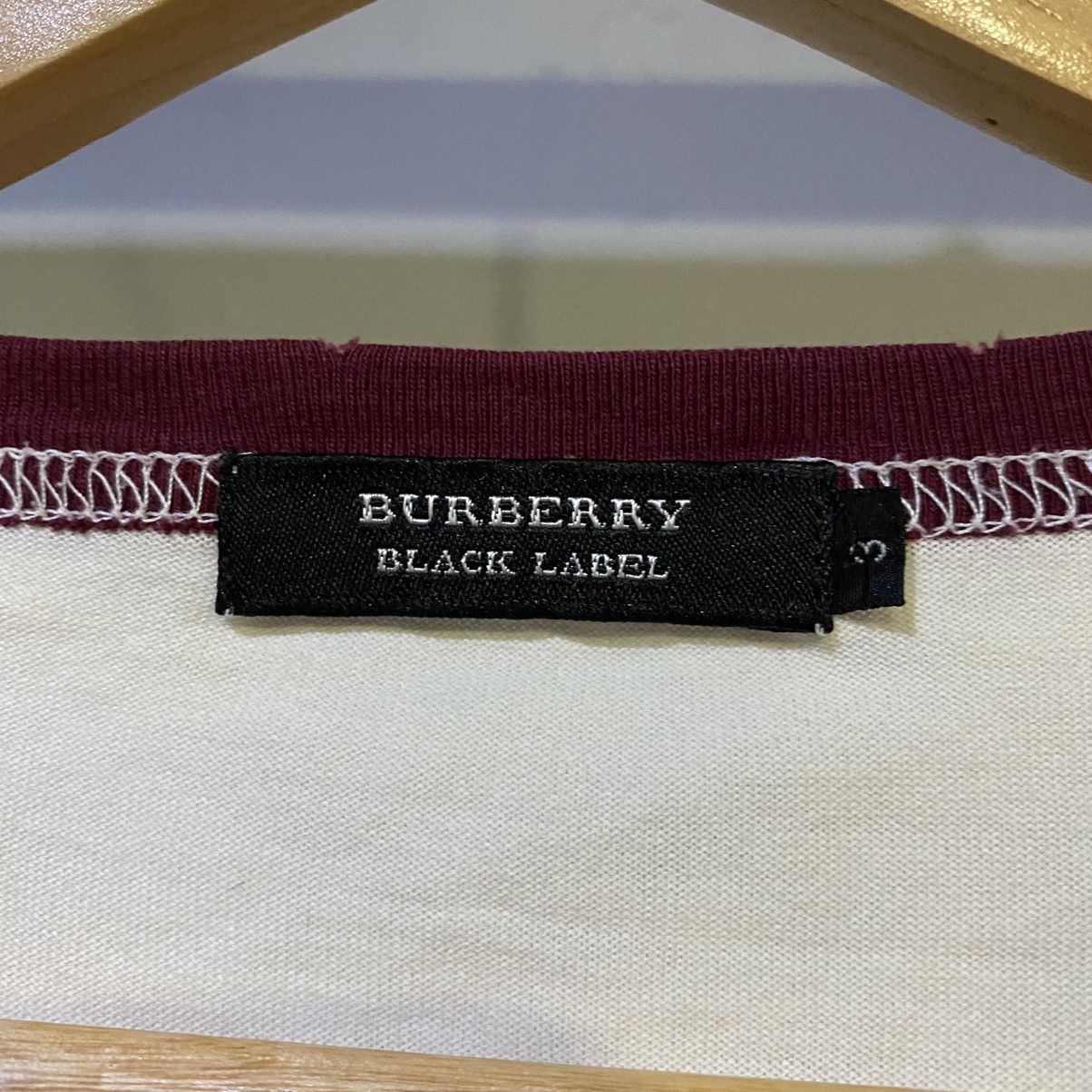 Burberry × Burberry Prorsum RARE LUXURY‼️Burberry Black Label Ringer Tee Size US L / EU 52-54 / 3 - 7 Thumbnail
