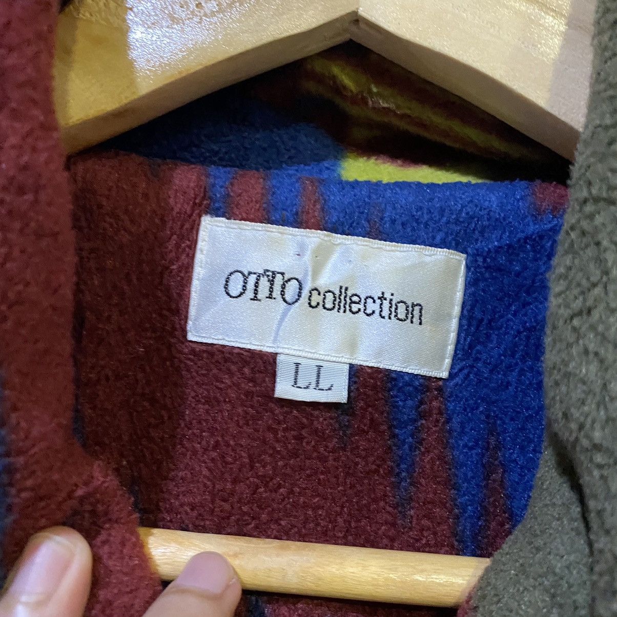 Designer × Issey Miyake × Japanese Brand RARE‼️Otto Collection Fleece Navajo Native Jacket Size US XL / EU 56 / 4 - 5 Thumbnail