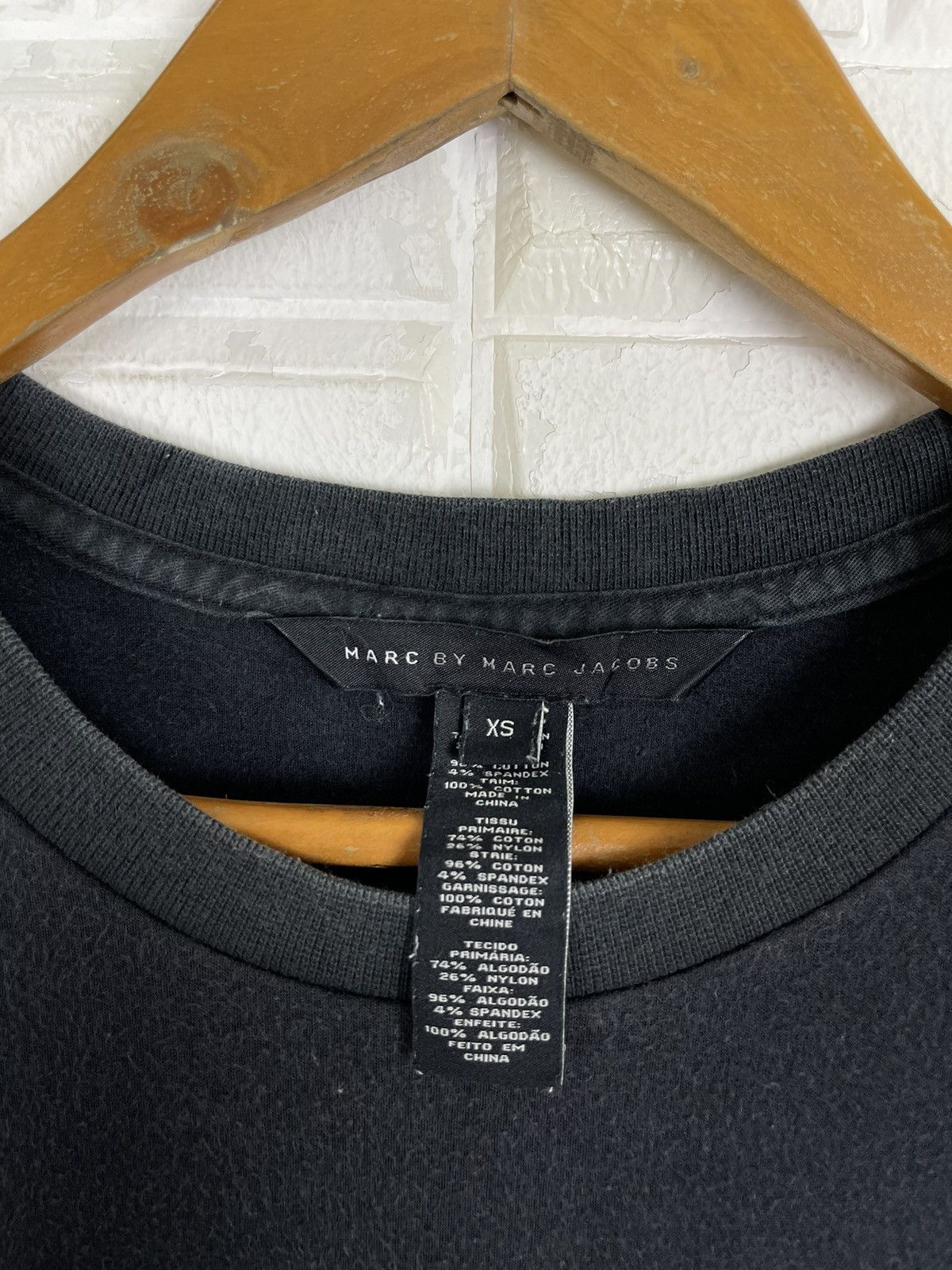 Marc by Marc Jacobs Black Crewneck Marc by Marc Jacobs Big Spellout Size US XS / EU 42 / 0 - 3 Thumbnail