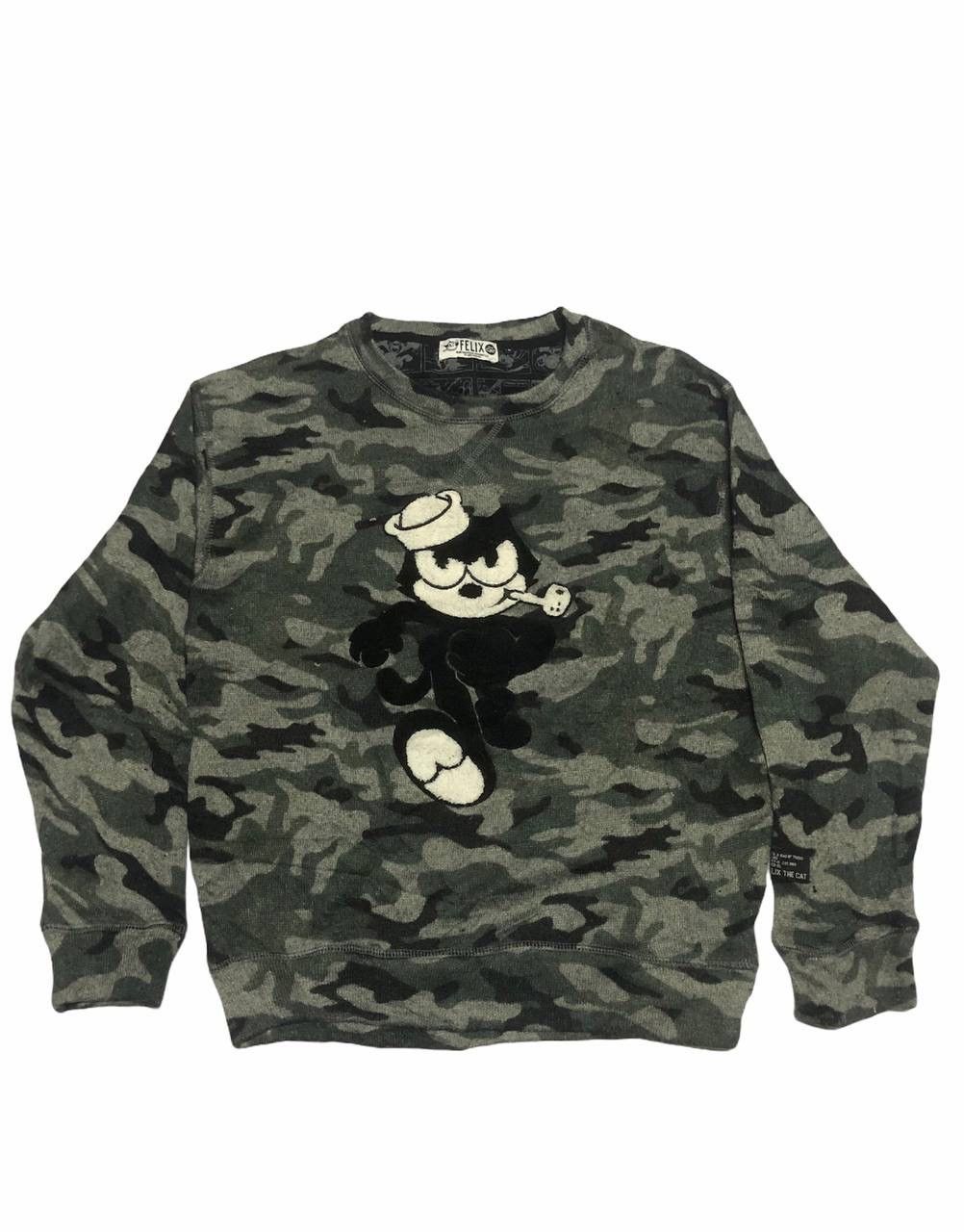Cartoon Network × Vintage Vintage FELIX the Cat Camouflage Style Sweater Size US M / EU 48-50 / 2 - 3 Thumbnail