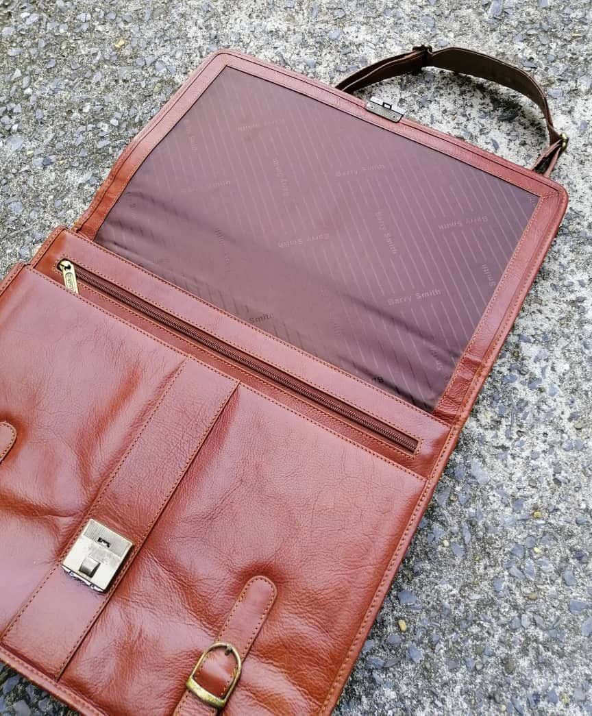 Designer × Vintage Vintage Barry Smith Fully Leather Office Bag Size ONE SIZE - 11 Thumbnail