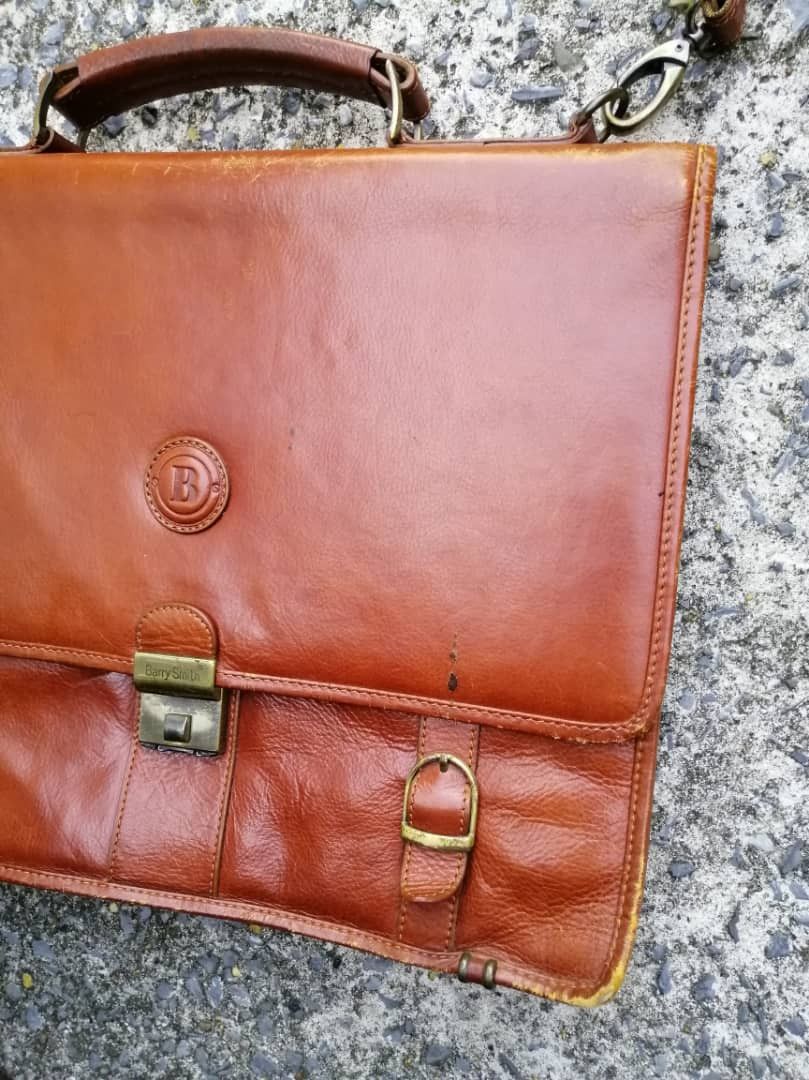 Designer × Vintage Vintage Barry Smith Fully Leather Office Bag Size ONE SIZE - 6 Thumbnail