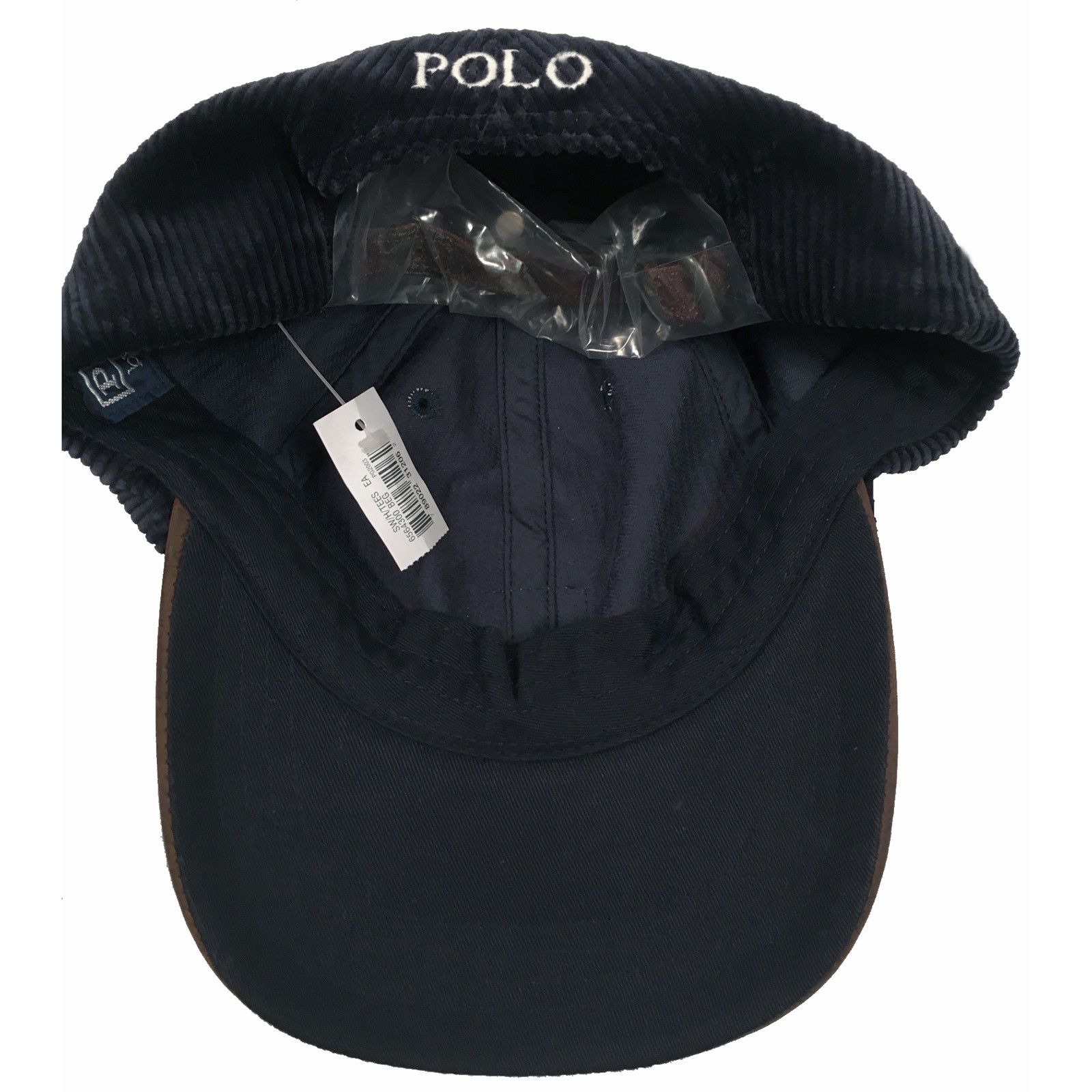 Polo Ralph Lauren NEW Vintage Polo Ralph Lauren Baseball Hat Corduroy Leather Size ONE SIZE - 2 Thumbnail