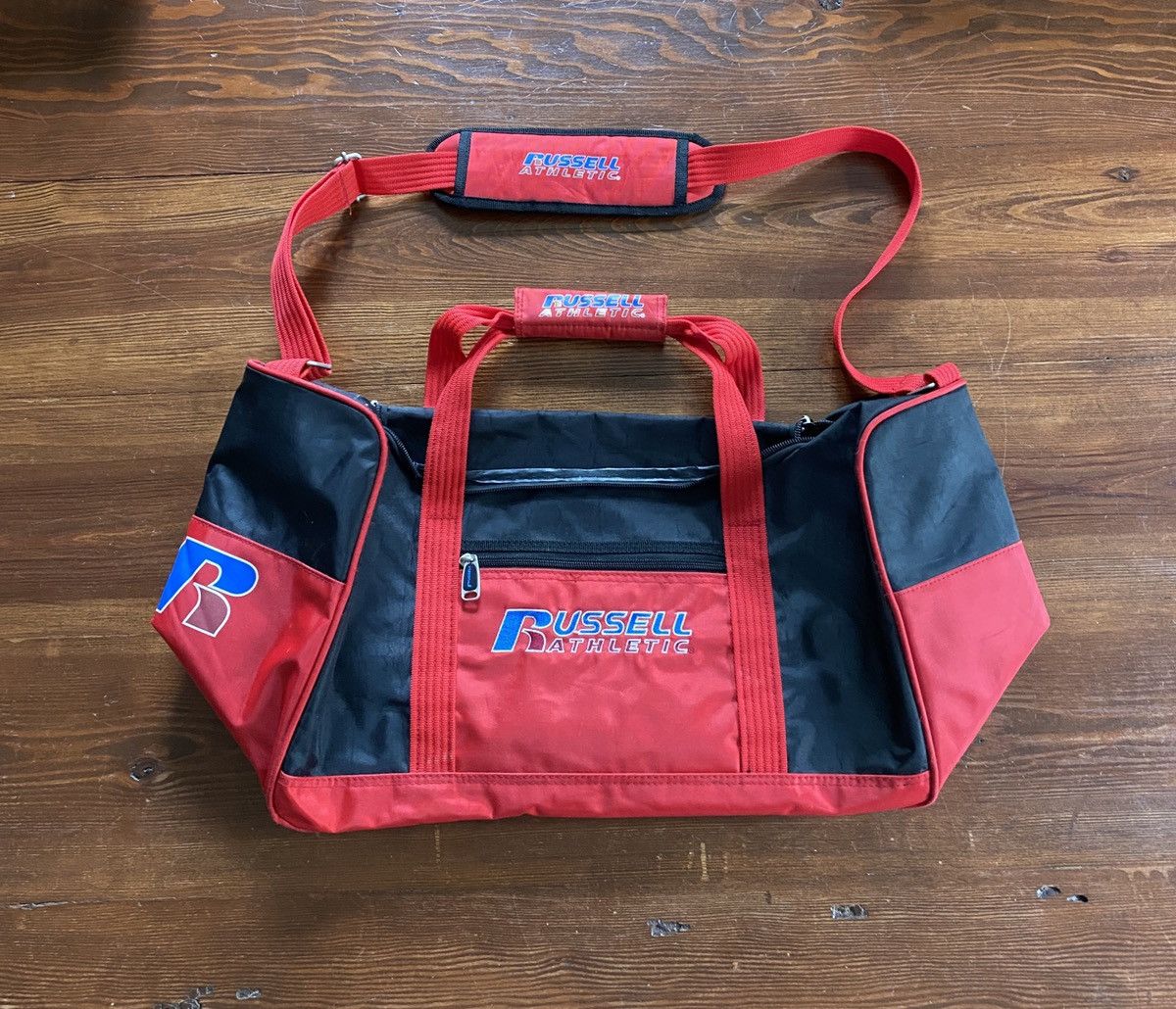 Vintage 90’s Russell Athletic Red Duffle Gym Bag