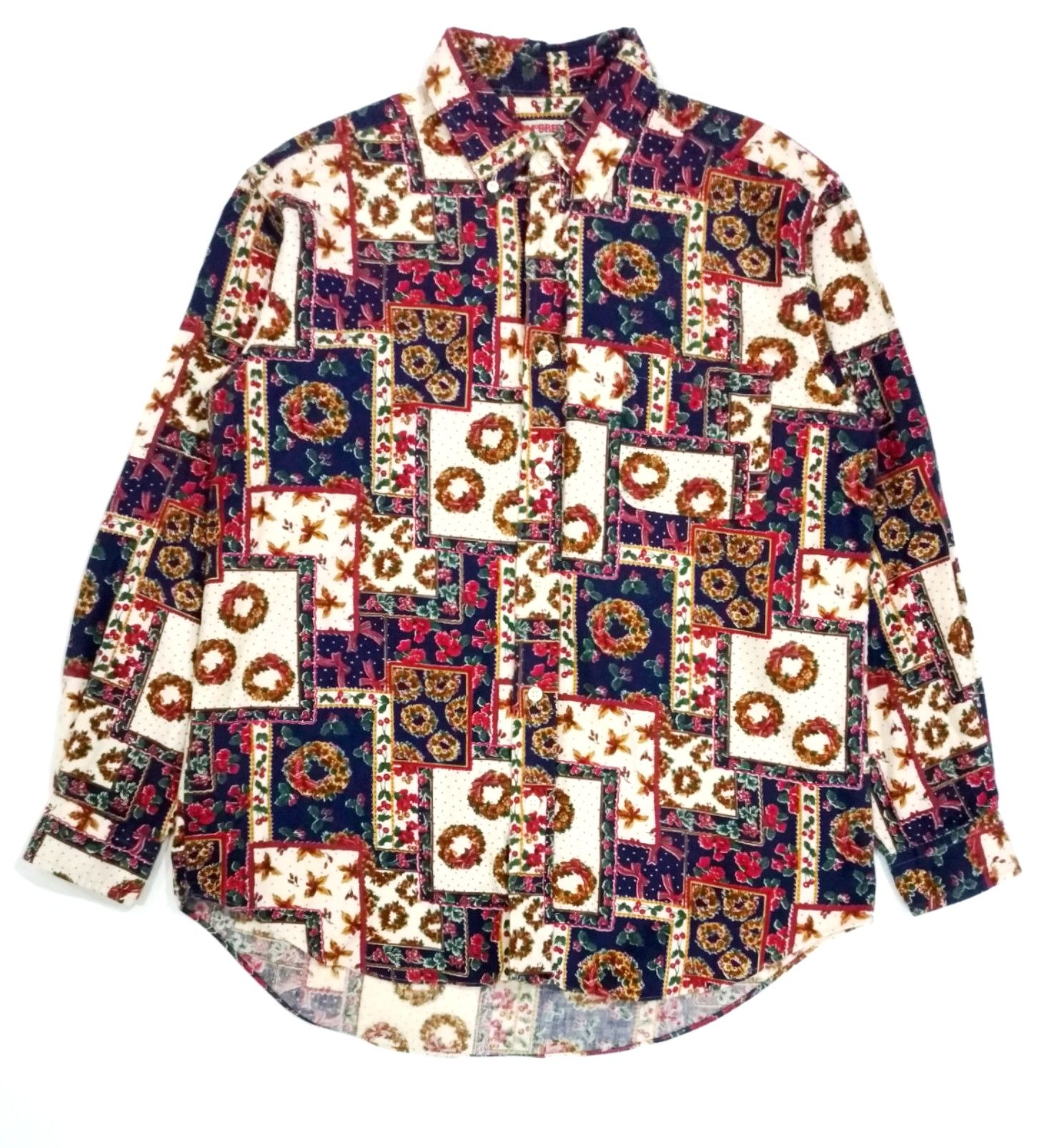 Designer × McGregor RARE! VTG MCGREGOR CHRISTMAS ART FULL PRINT SHIRT Size US M / EU 48-50 / 2 - 1 Thumbnail