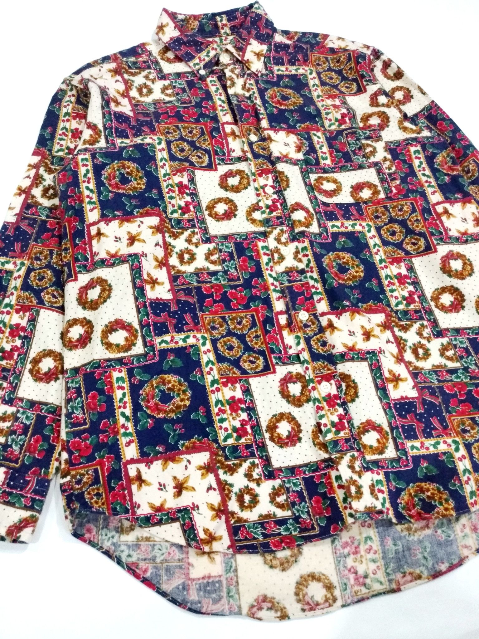 Designer × McGregor RARE! VTG MCGREGOR CHRISTMAS ART FULL PRINT SHIRT Size US M / EU 48-50 / 2 - 4 Thumbnail