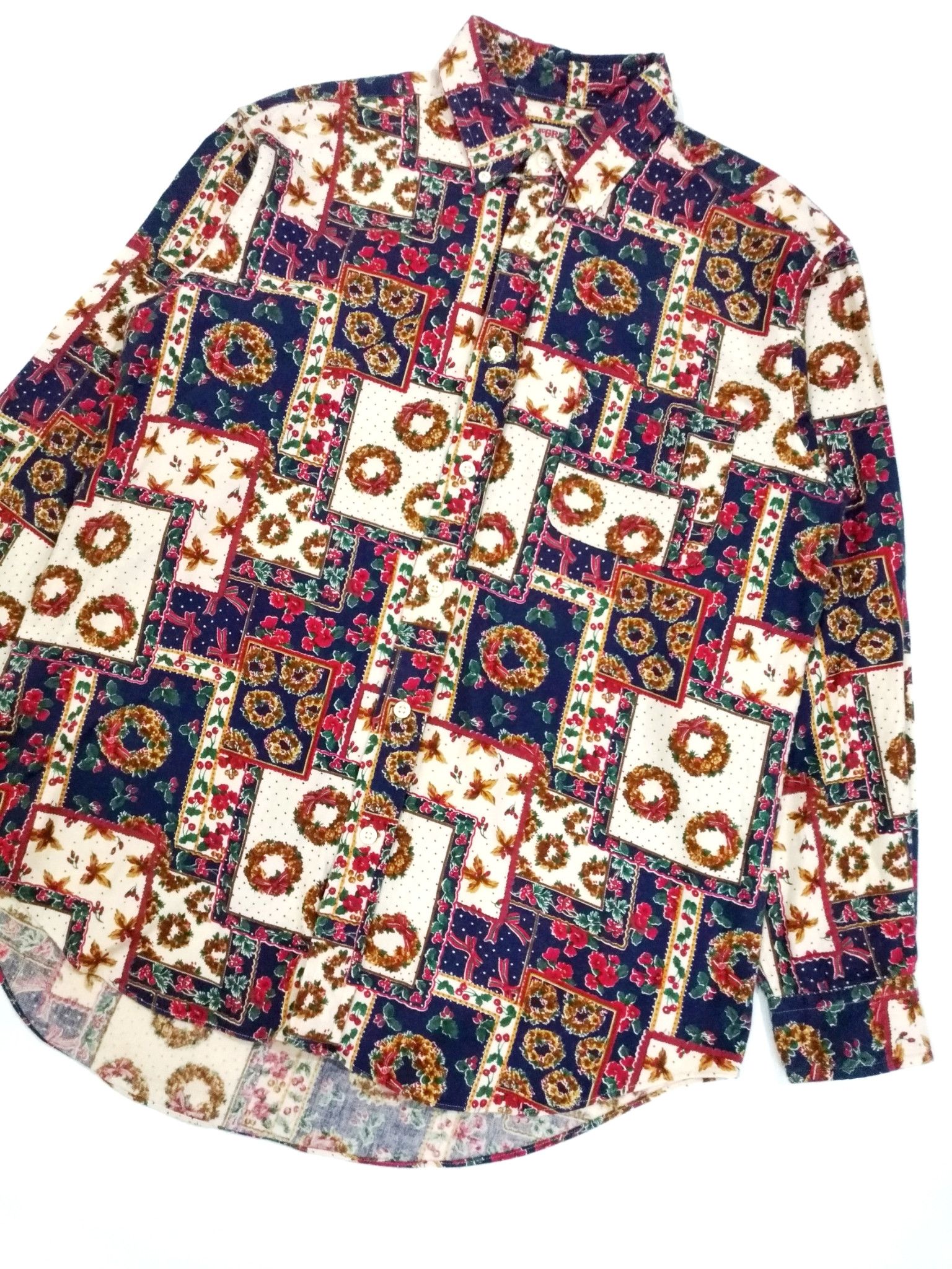Designer × McGregor RARE! VTG MCGREGOR CHRISTMAS ART FULL PRINT SHIRT Size US M / EU 48-50 / 2 - 3 Thumbnail
