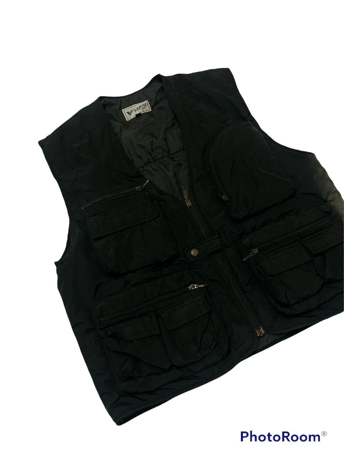 Japanese Brand × Vintage Japanese Brand Varoz Thrashed Sun Faded Puffer vest Size US M / EU 48-50 / 2 - 3 Thumbnail