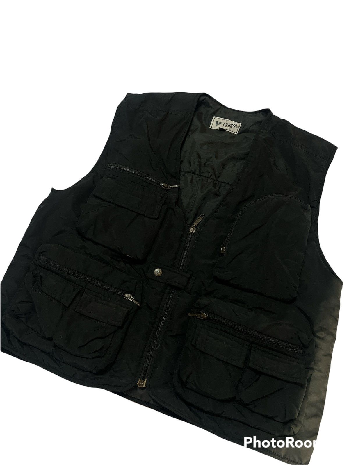 Japanese Brand × Vintage Japanese Brand Varoz Thrashed Sun Faded Puffer vest Size US M / EU 48-50 / 2 - 4 Thumbnail