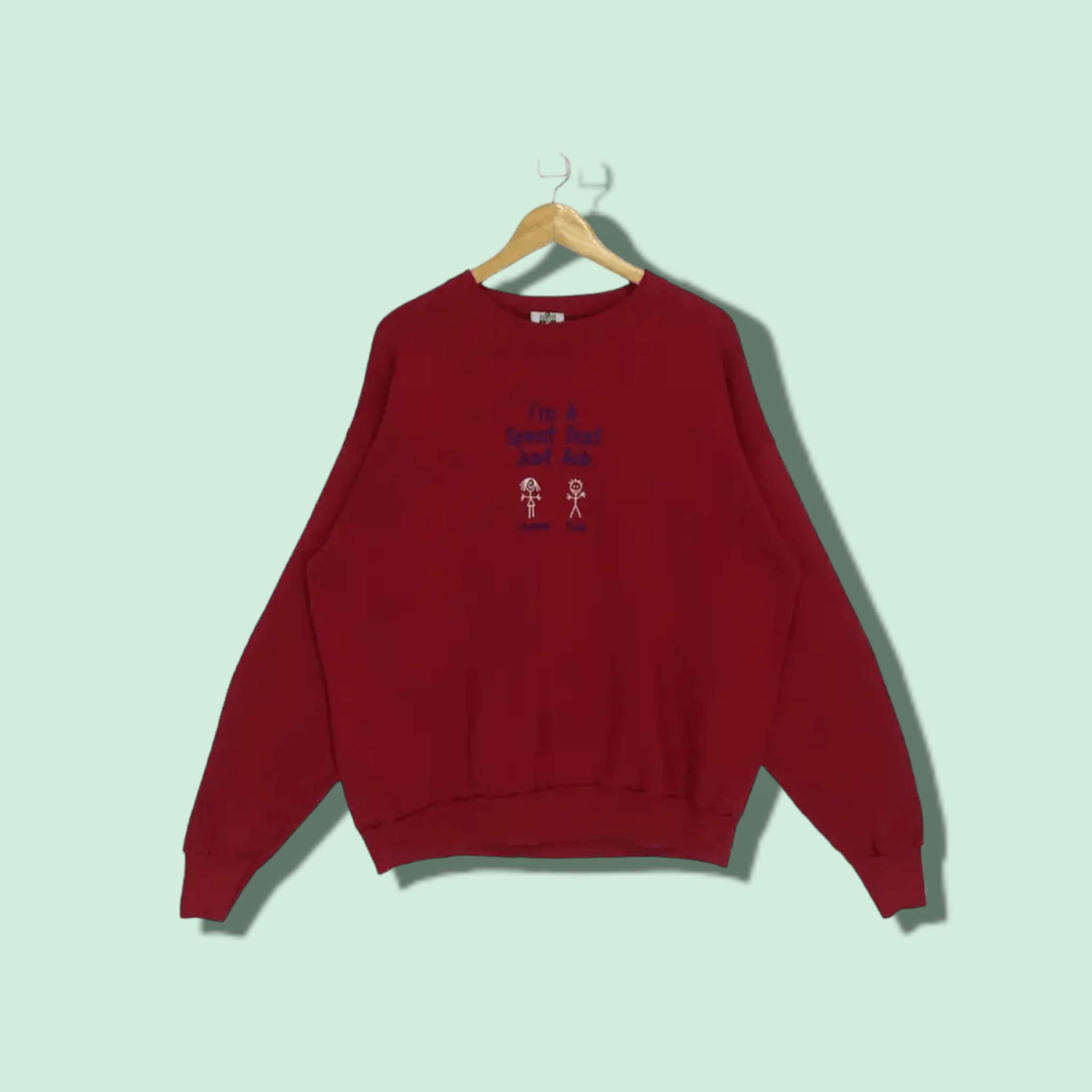 Vintage 90's LEE Great Dad Happy Family Jumper Sweatshirt