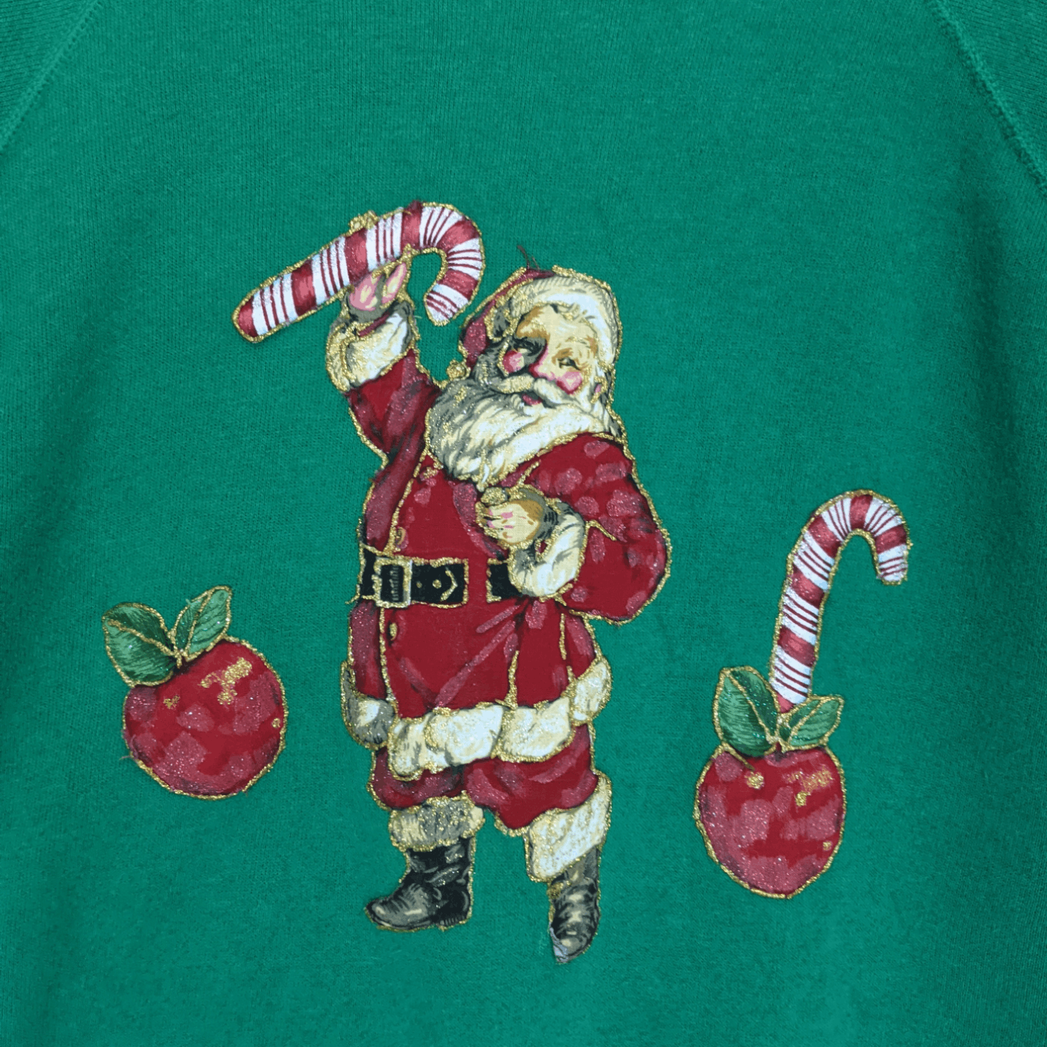 Hanes Vintage 90's HANES Santa Claus Christmas Jumper Sweatshirt Size US L / EU 52-54 / 3 - 5 Thumbnail