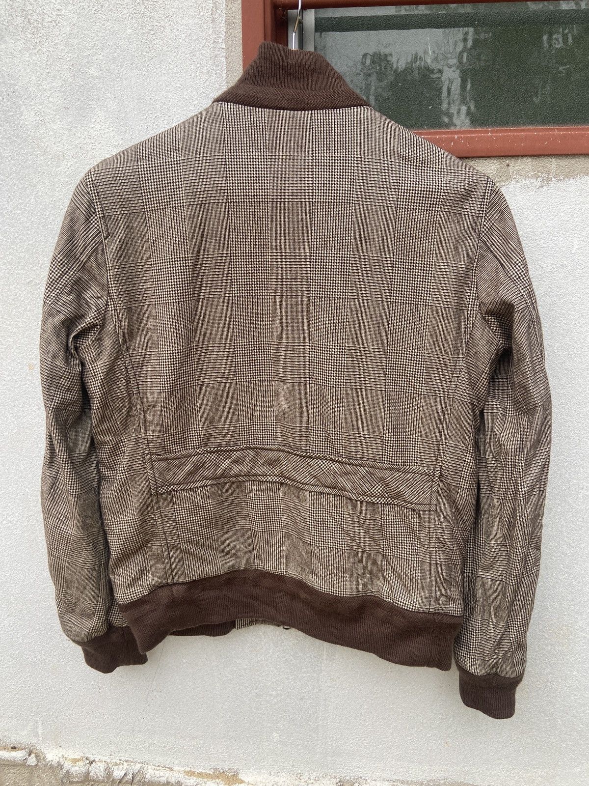 Beams Plus Beams Check Pattern Zip Up Wool Bomber Jacket Size US S / EU 44-46 / 1 - 2 Thumbnail