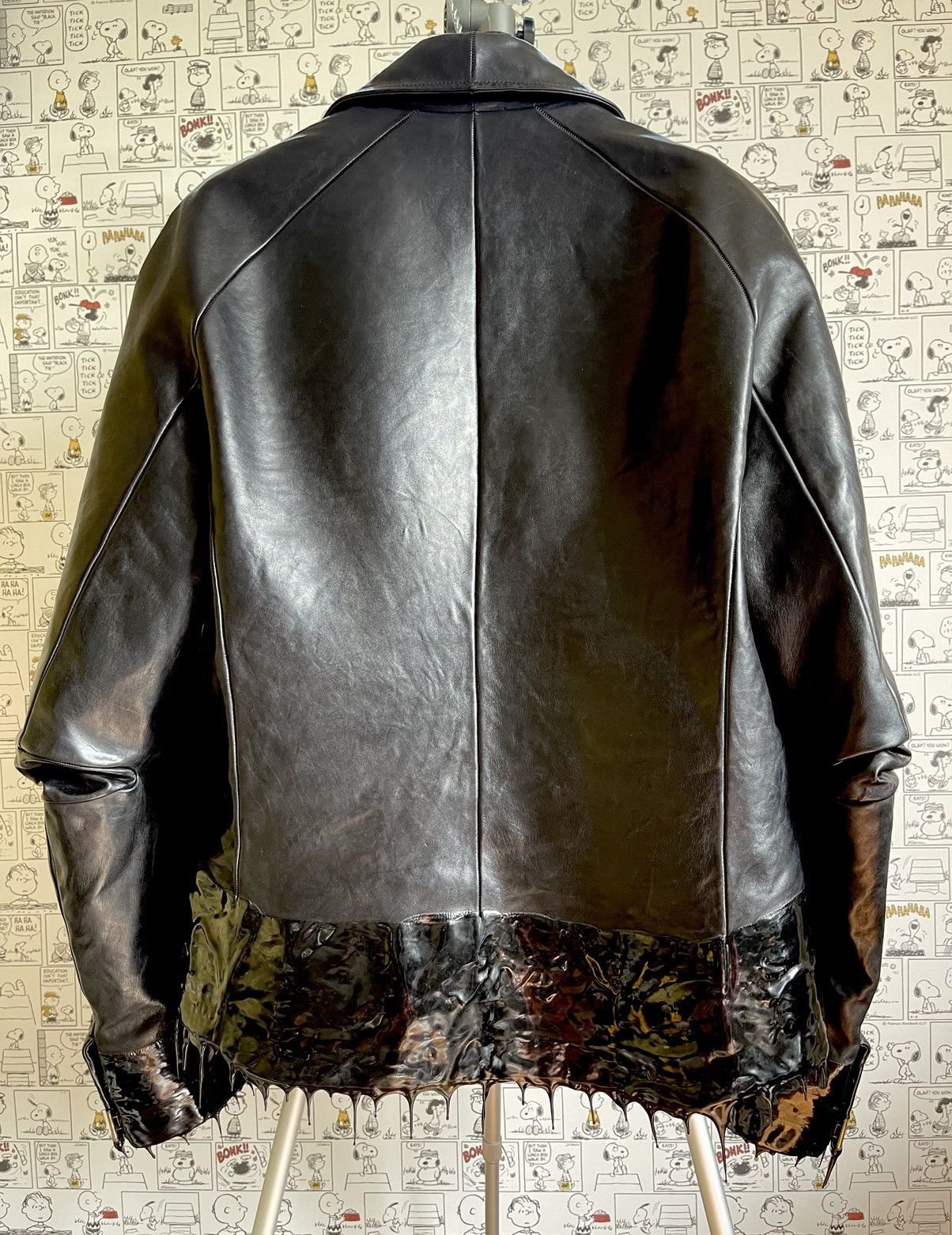 SCARSTITCHED LEATHER JACKET / CAROL CHRISTIAN POELL