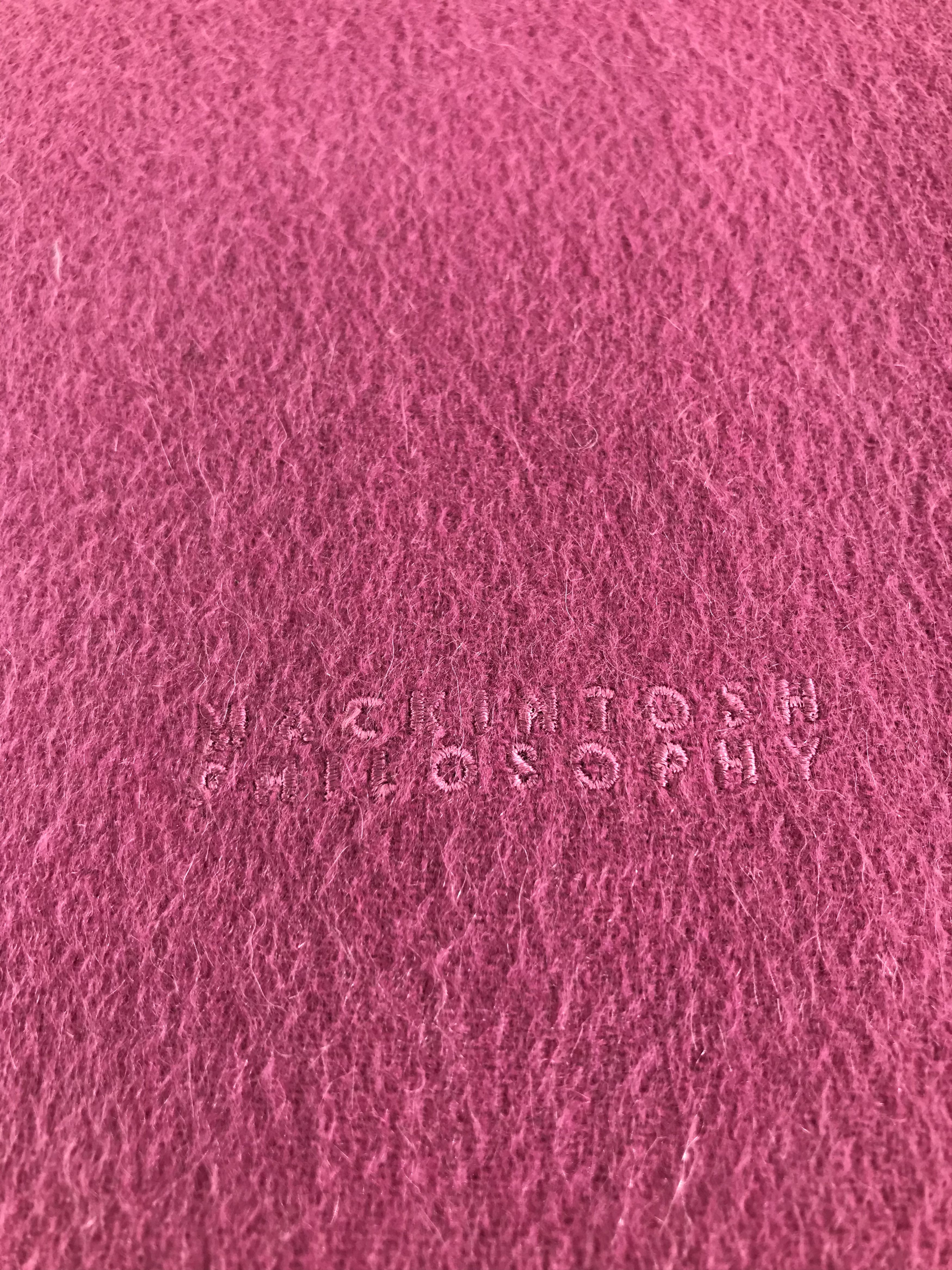 Mackintosh Mackintosh Philosophy Pink Cashmere Scarf Muffler V546 Size ONE SIZE - 4 Thumbnail