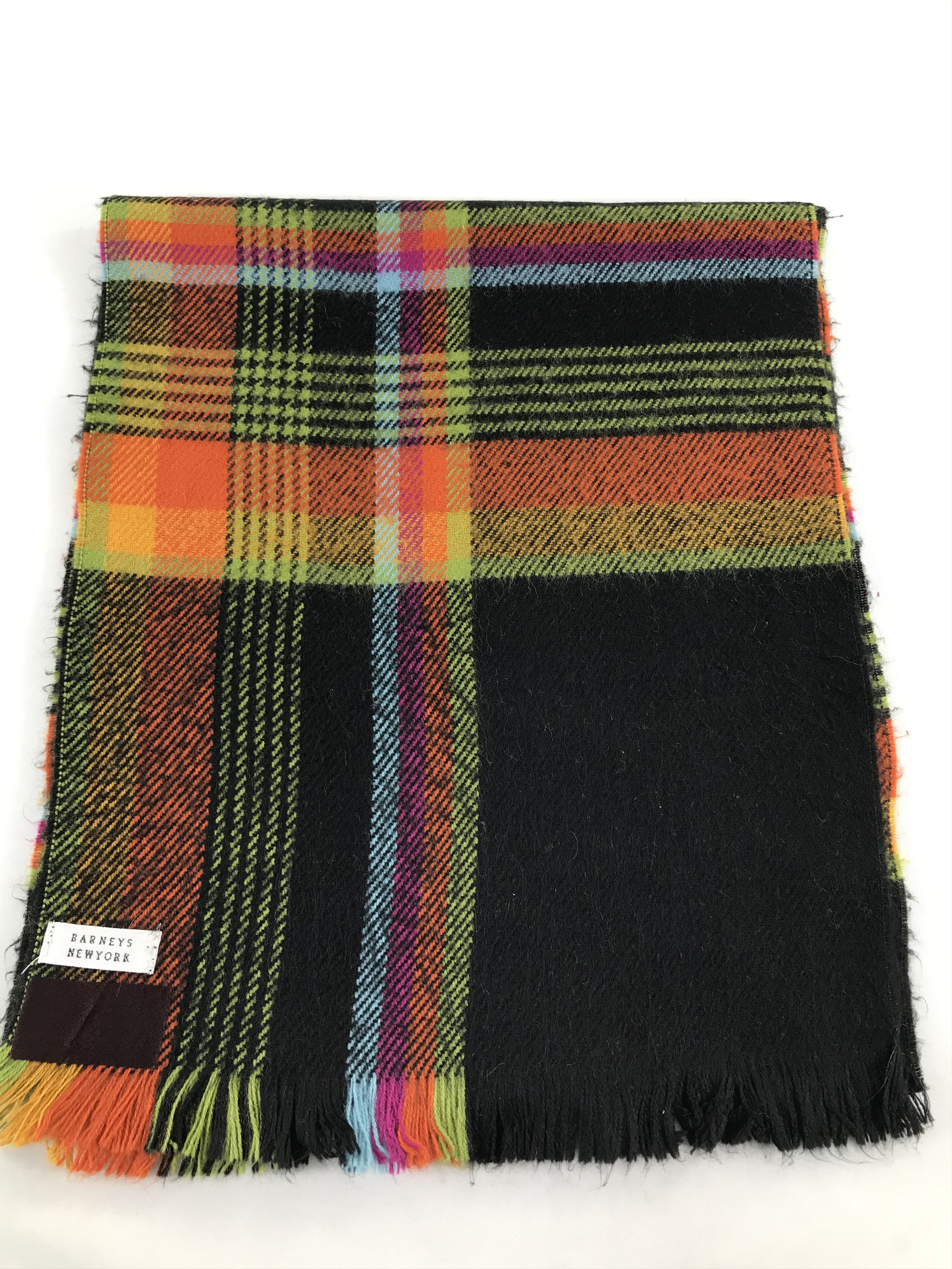 Barneys New York Barneys New York Multicolor Wool Scarf Muffler V541 Size ONE SIZE - 2 Thumbnail
