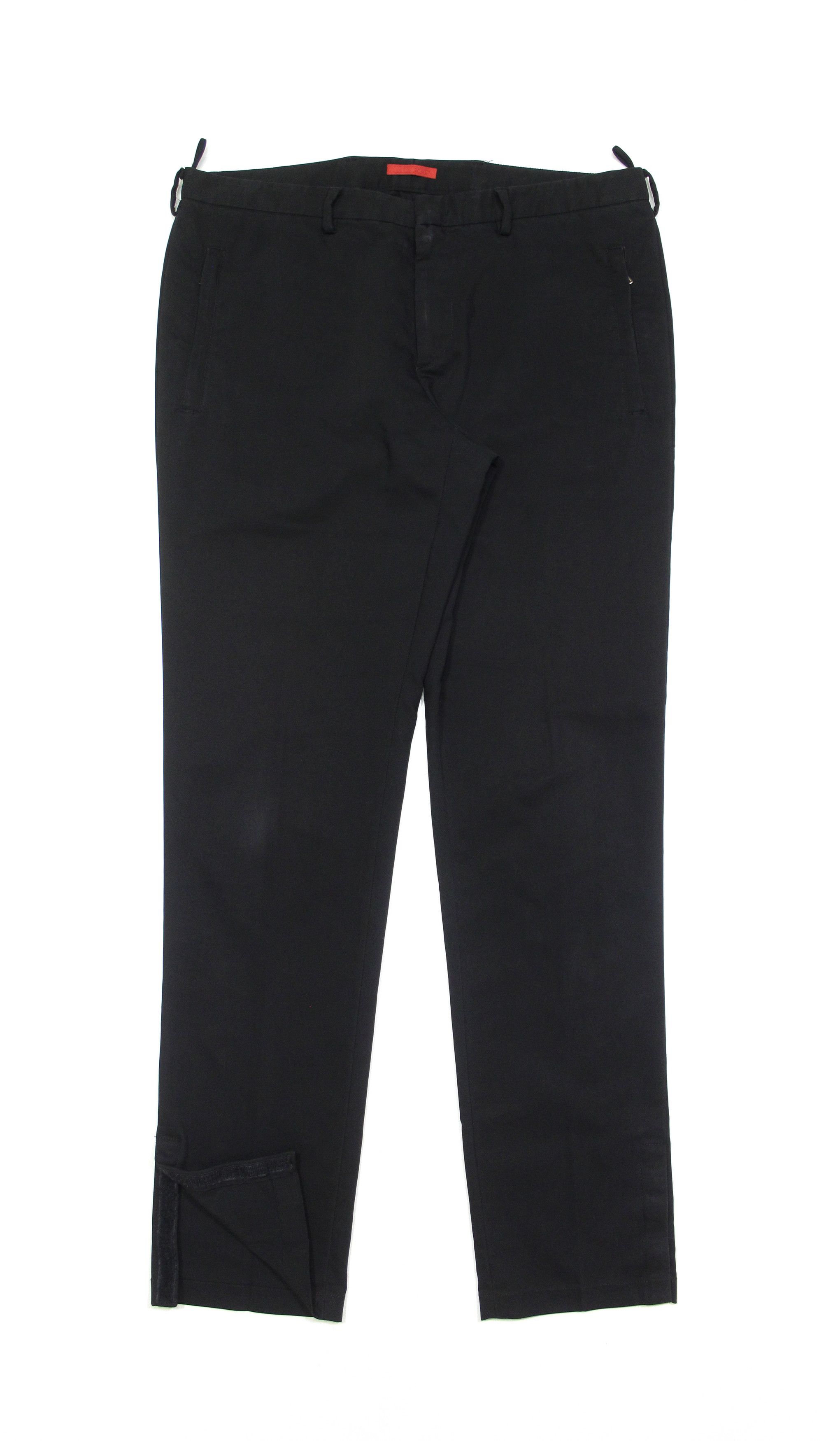 Image of Prada 2009 Black Tab Tech Cotton Polyester Pants, Men's (Size 36)