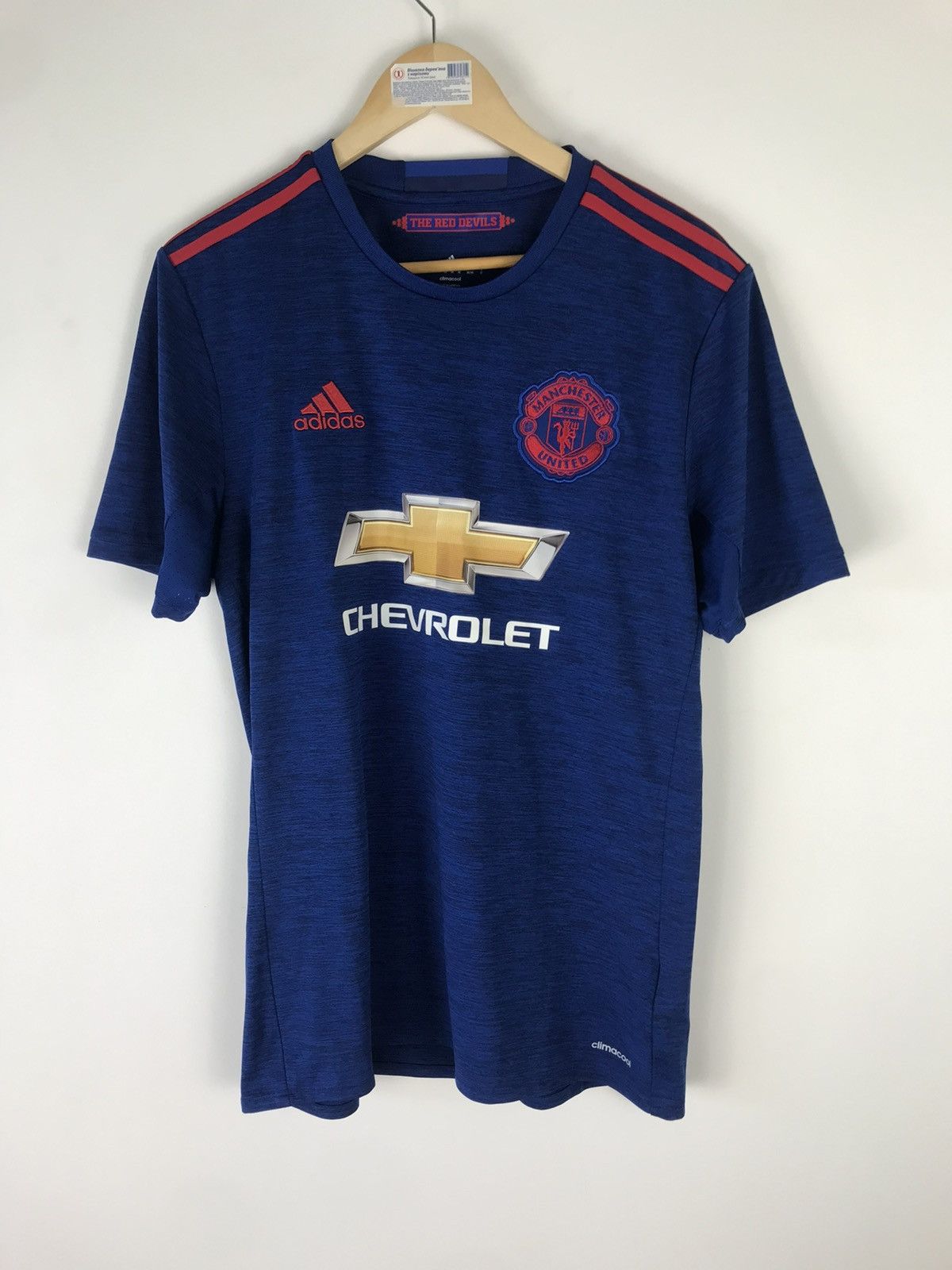 Adidas MANCHESTER UNITED ADIDAS 2016/17 AWAY FOOTBALL SHIRT,SIZE M Size US M / EU 48-50 / 2 - 1 Thumbnail