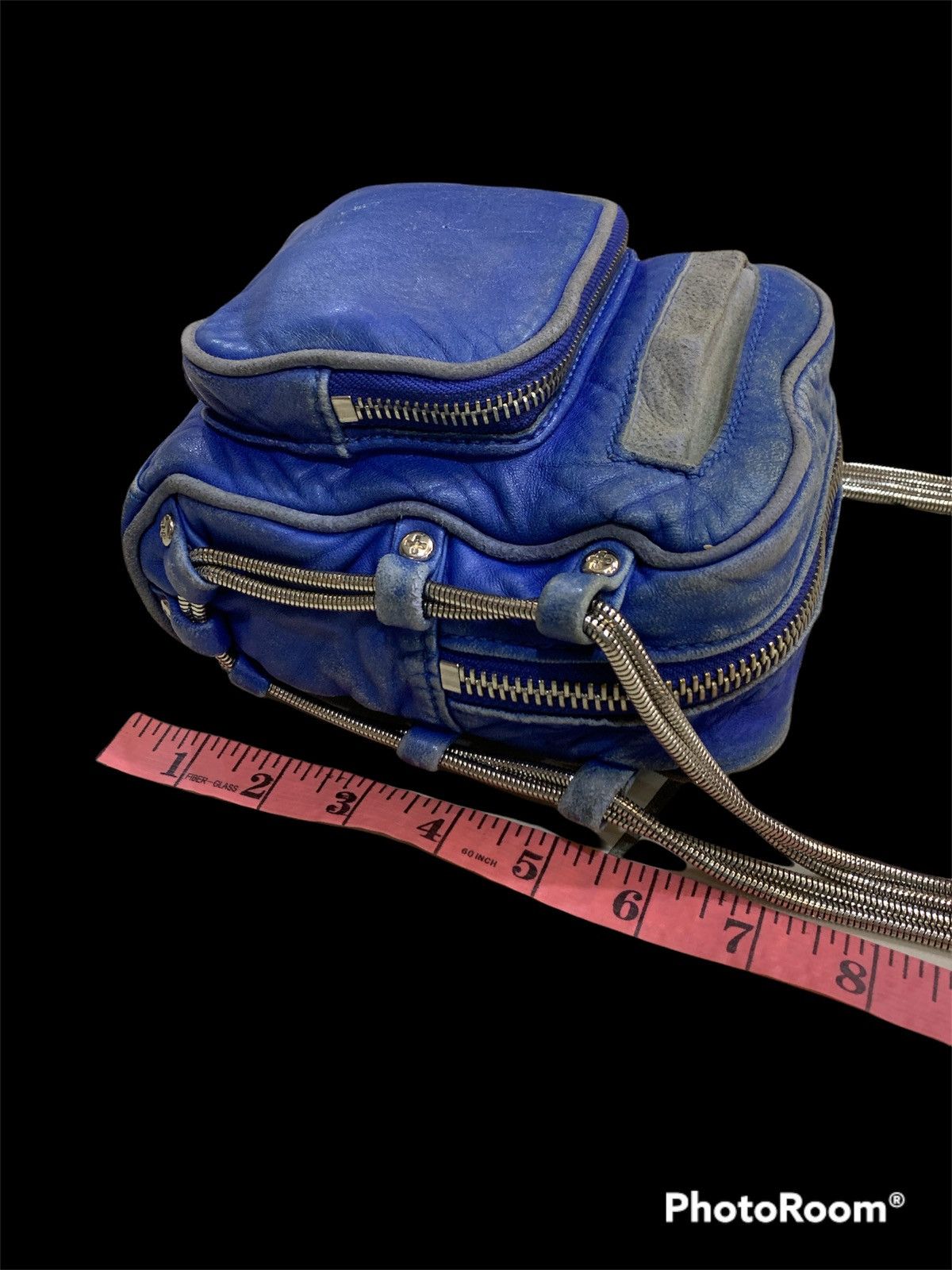 Alexander Wang ALEXANDER WANG BRENDA BAG BLUE LEATHER CHAIN CROSSBODY Size ONE SIZE - 4 Thumbnail