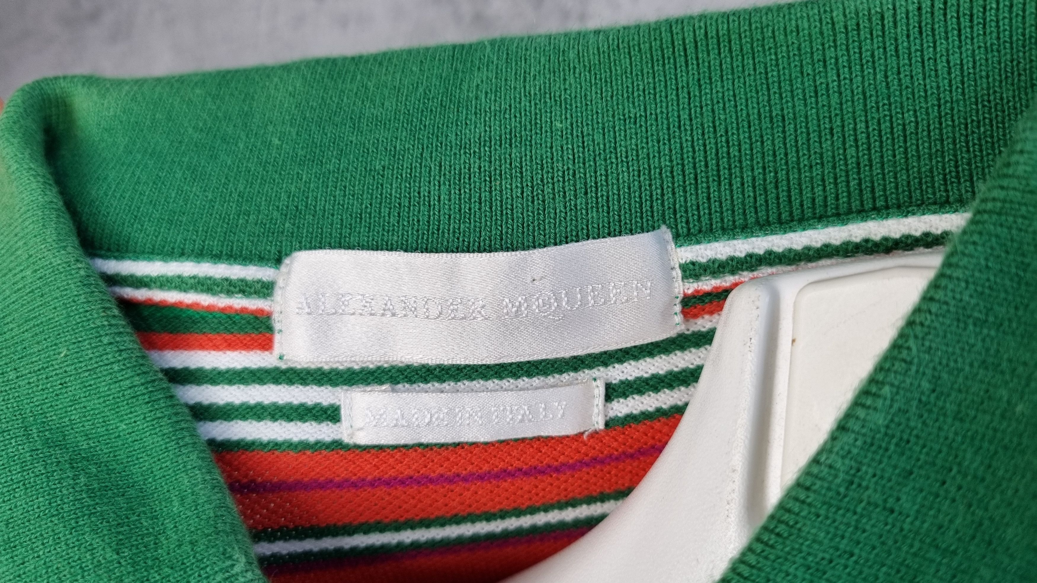 Alexander McQueen Rare Alexander McQueen Striped Multicolor Polo Shirt Size US L / EU 52-54 / 3 - 8 Thumbnail
