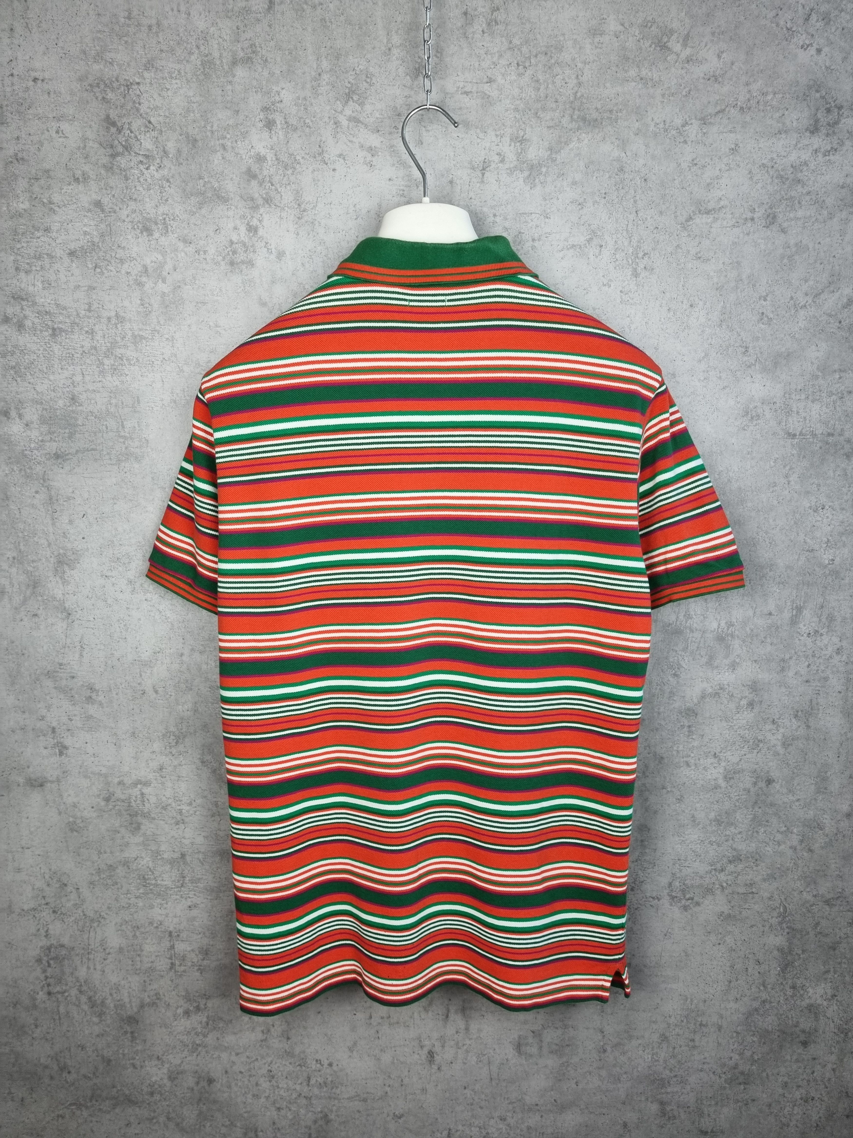 Alexander McQueen Rare Alexander McQueen Striped Multicolor Polo Shirt Size US L / EU 52-54 / 3 - 4 Thumbnail