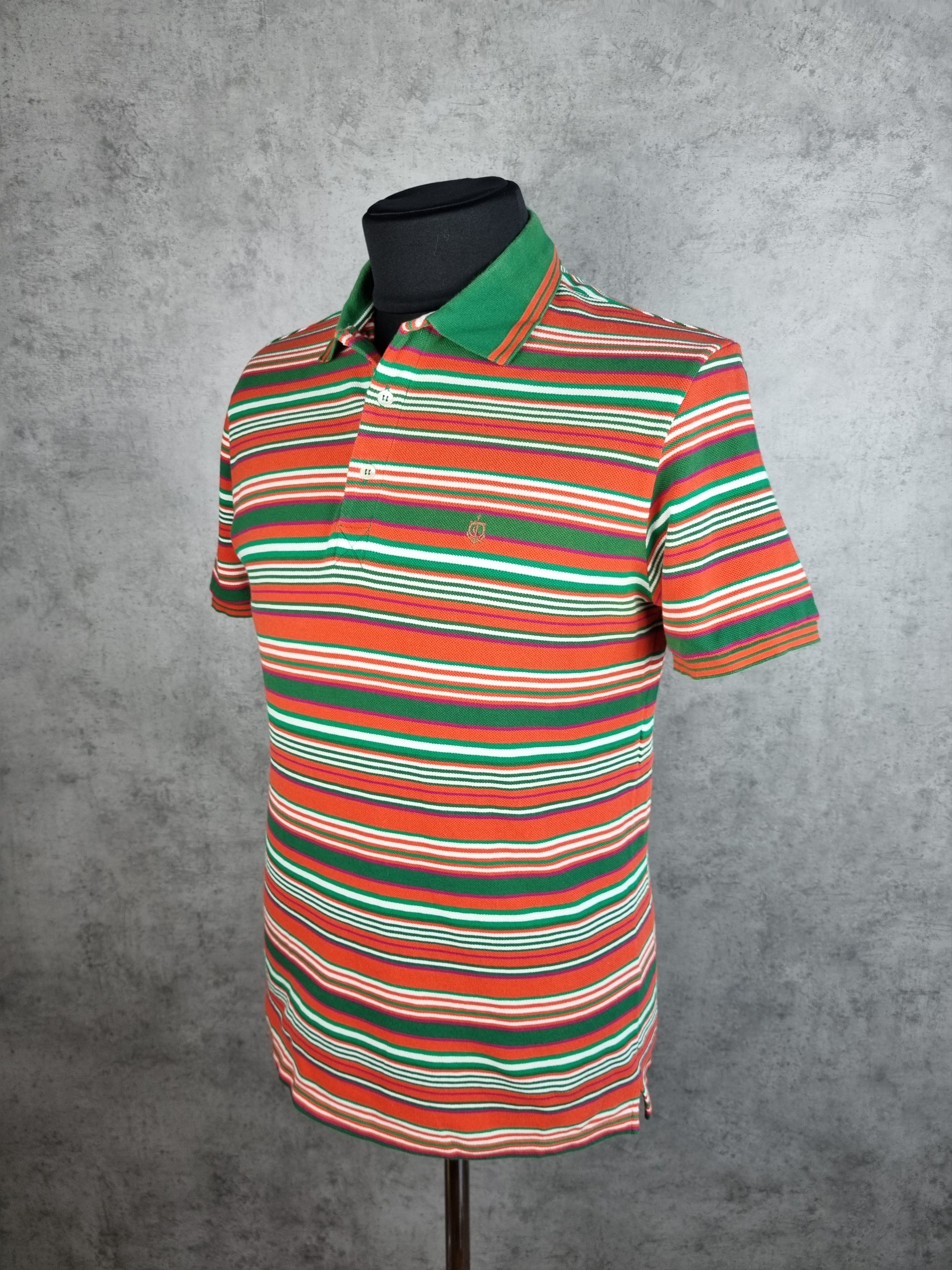 Alexander McQueen Rare Alexander McQueen Striped Multicolor Polo Shirt Size US L / EU 52-54 / 3 - 2 Thumbnail