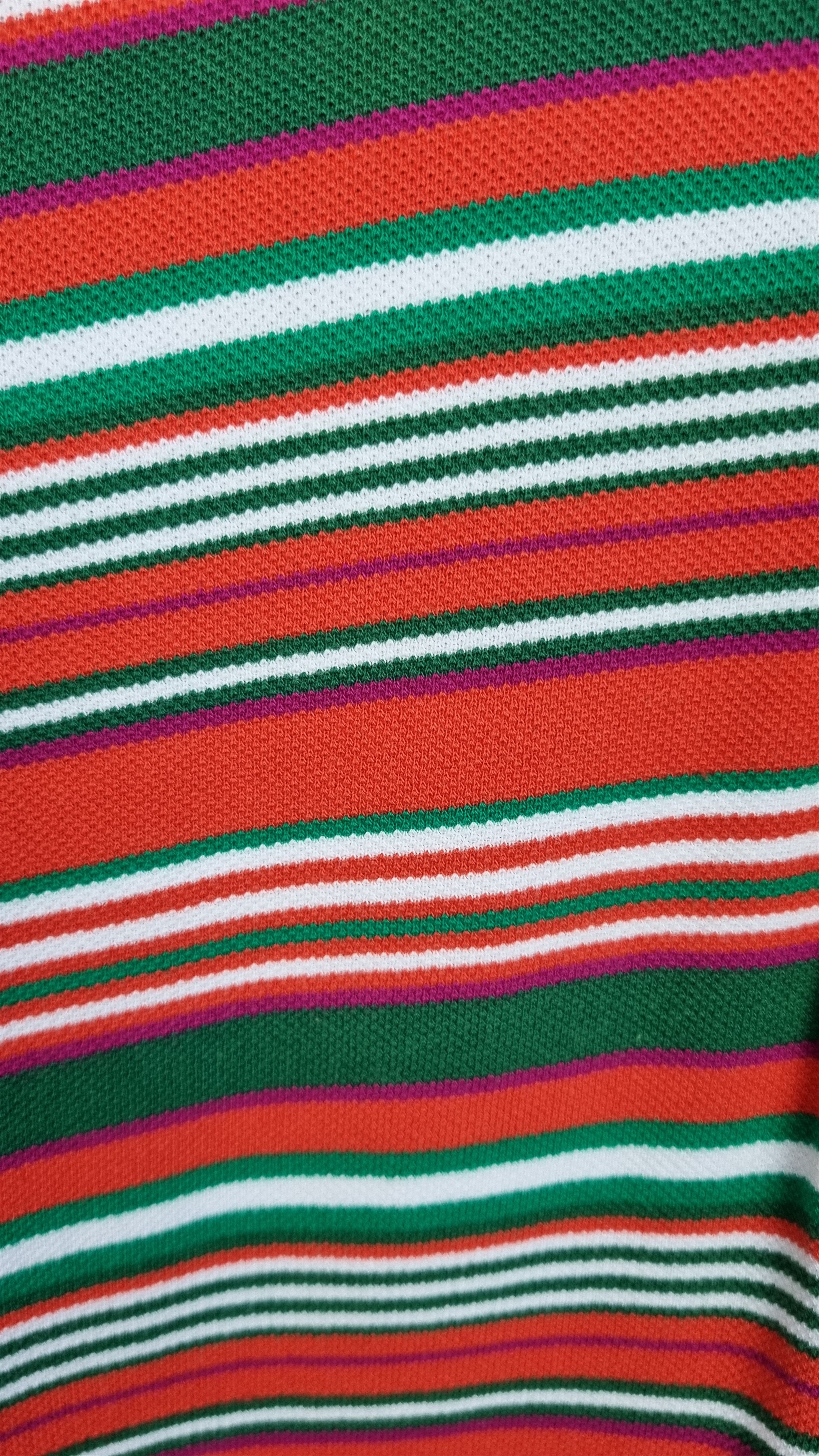 Alexander McQueen Rare Alexander McQueen Striped Multicolor Polo Shirt Size US L / EU 52-54 / 3 - 11 Thumbnail