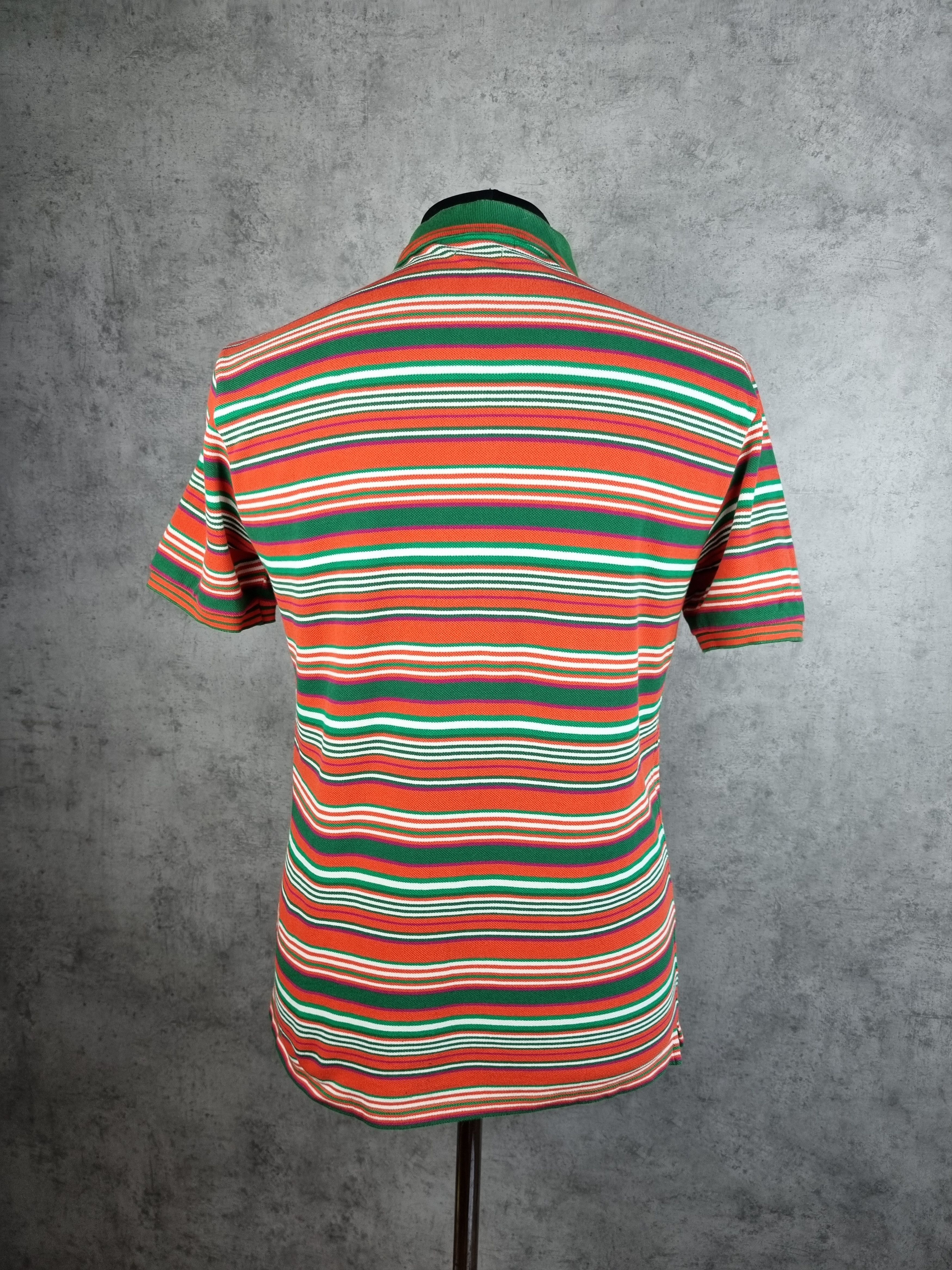 Alexander McQueen Rare Alexander McQueen Striped Multicolor Polo Shirt Size US L / EU 52-54 / 3 - 6 Thumbnail