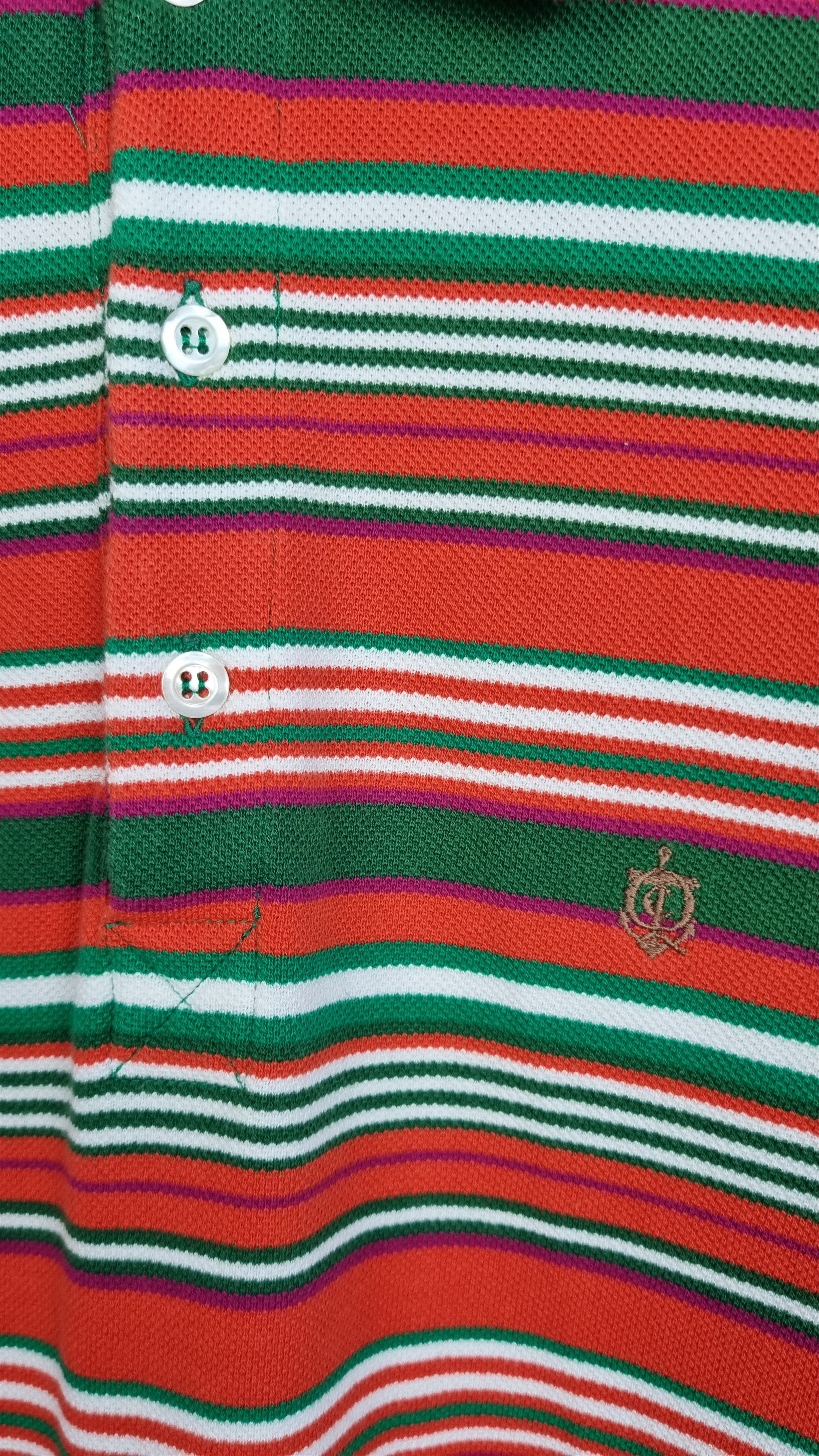 Alexander McQueen Rare Alexander McQueen Striped Multicolor Polo Shirt Size US L / EU 52-54 / 3 - 7 Thumbnail
