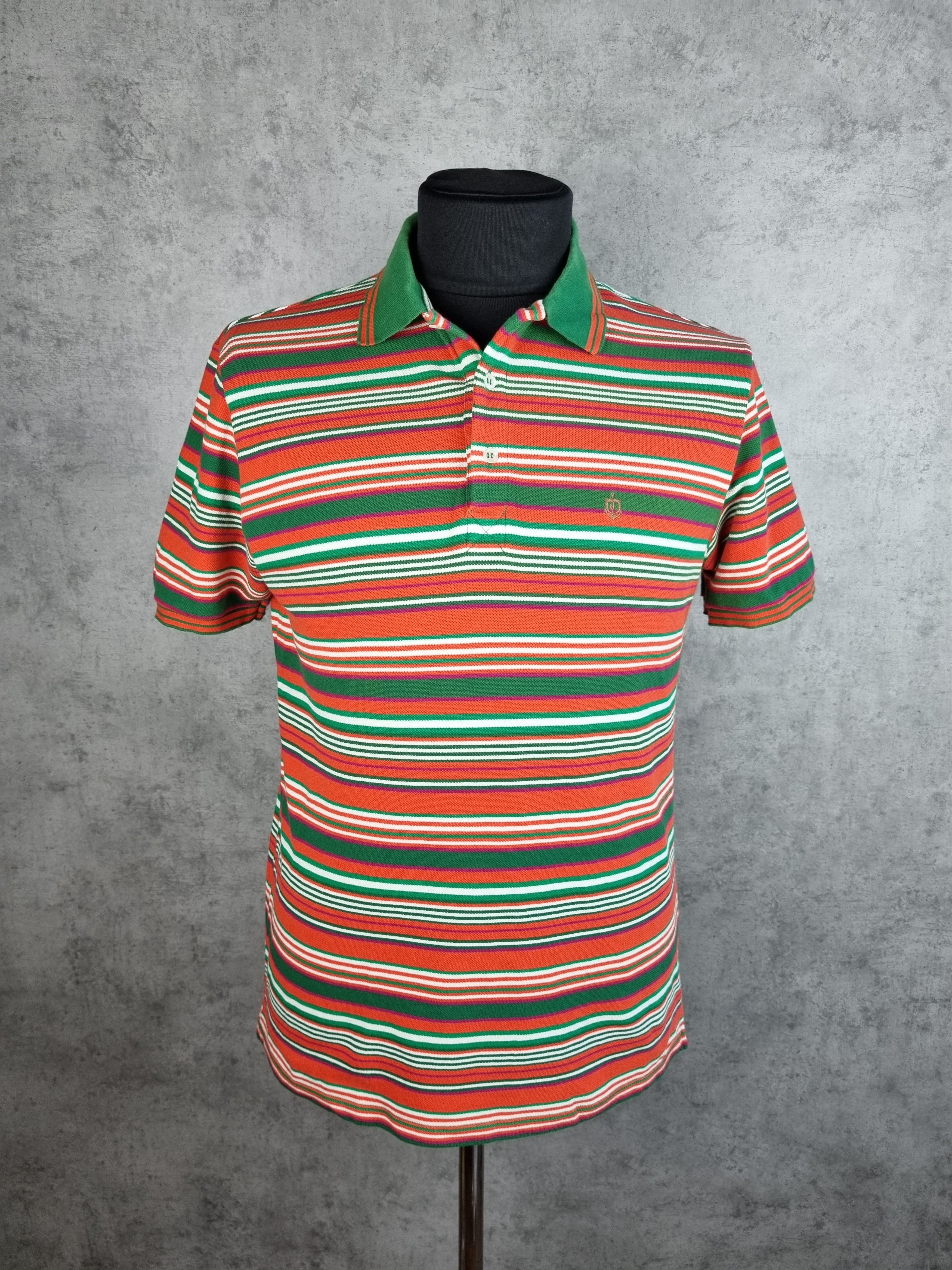 Alexander McQueen Rare Alexander McQueen Striped Multicolor Polo Shirt Size US L / EU 52-54 / 3 - 5 Thumbnail